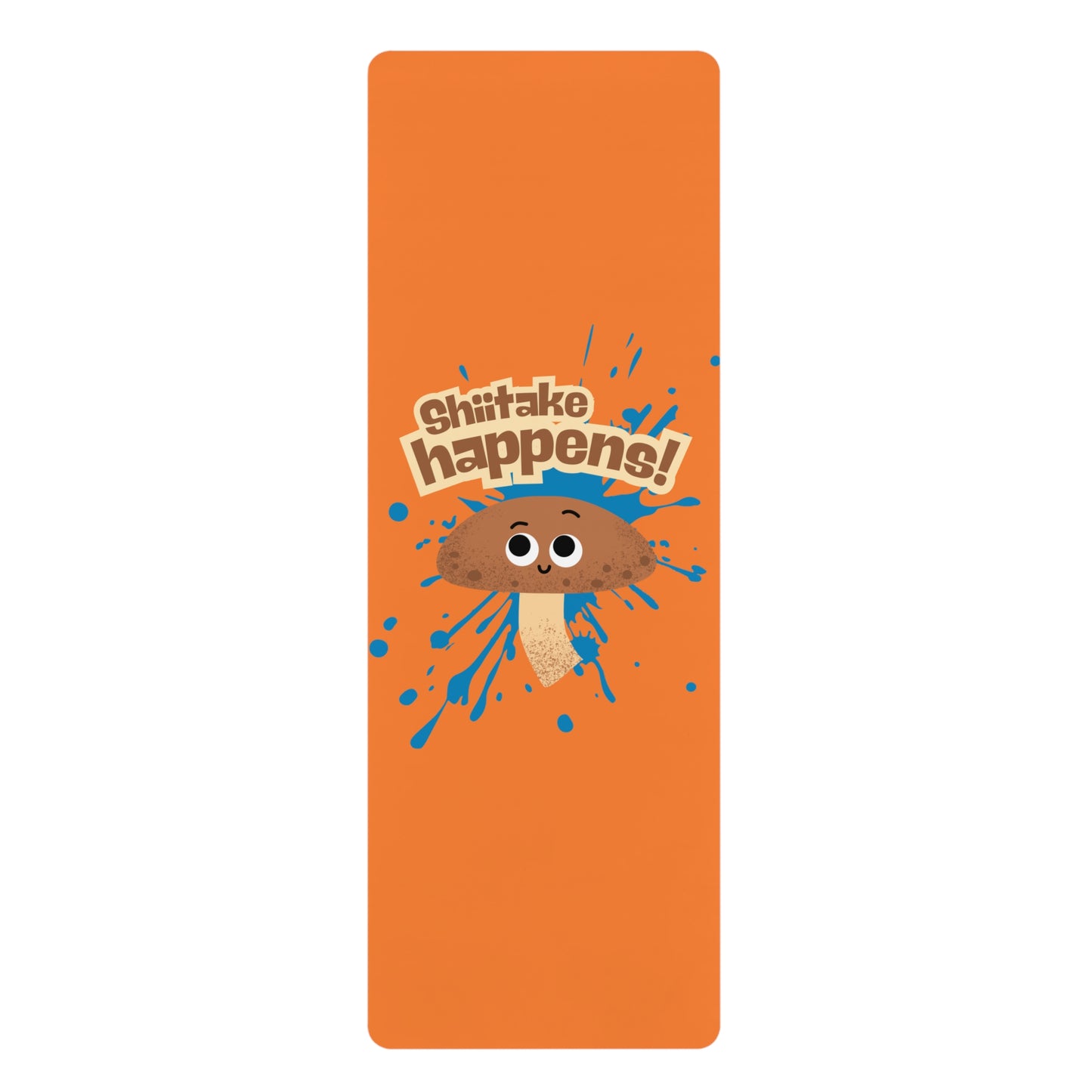 Shiitake Happens Yoga Mat, Playful Exercise Mat, Non-Slip Yoga Mat, Gift for Yogis, Fun Fitness Accessory