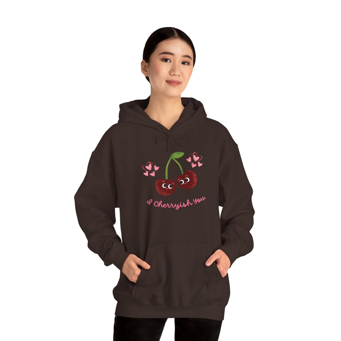 Cherry Love Hoodie | Cute Unisex Apparel | Valentine's Gift | Spring Style | Cozy Casual Wear | Cute Cherry Design