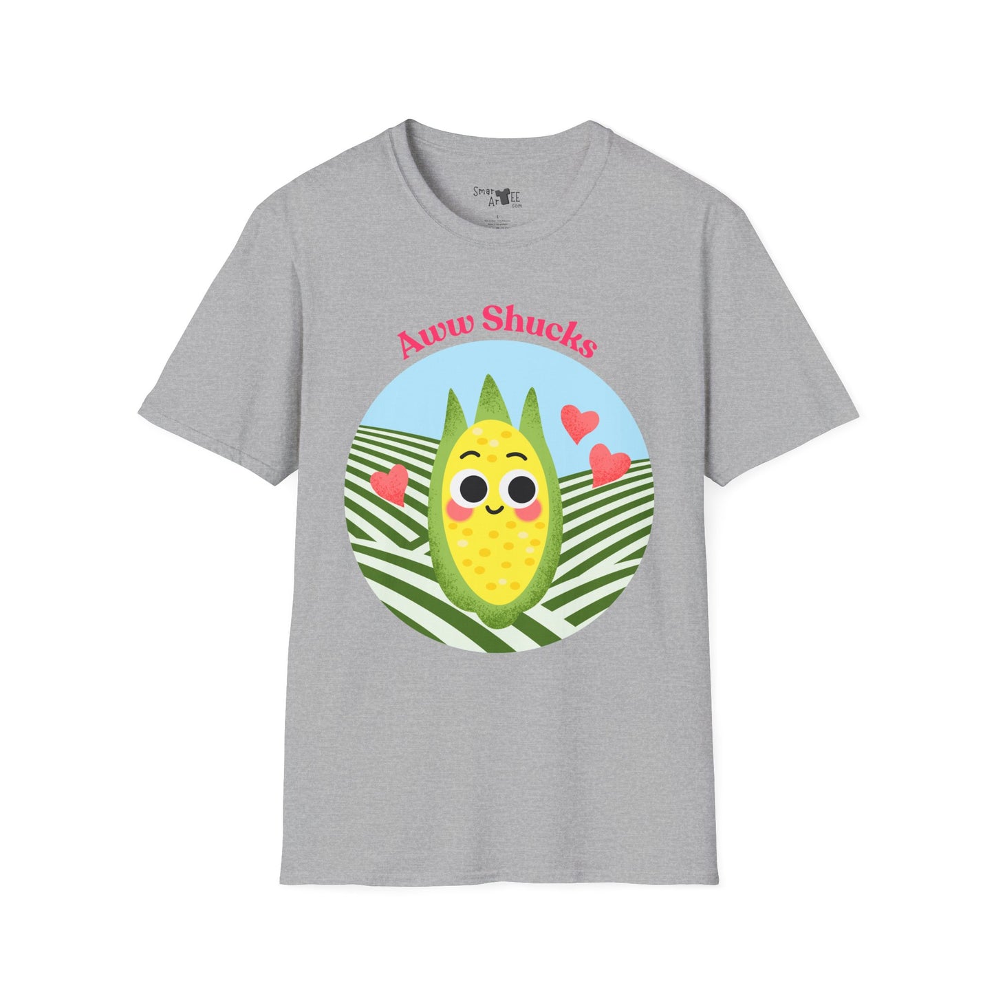 Cute Corn Cobb Graphic T-Shirt, Perfect Gift for Friends, Summer Fun Shirt, Casual Daily Wear, Aww Shucks Design