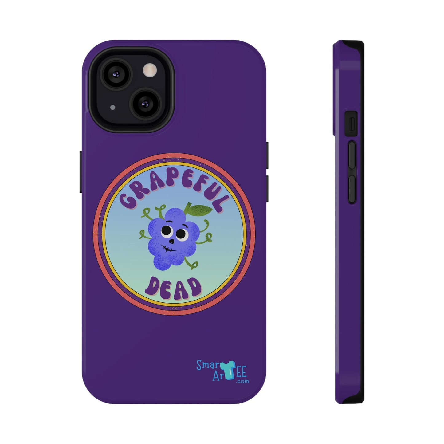 Whimsical Phone Case Featuring Grapeful Dead Design, Unique Protective Cover, Gift for Music Lovers, Fun Accessory for Festivals