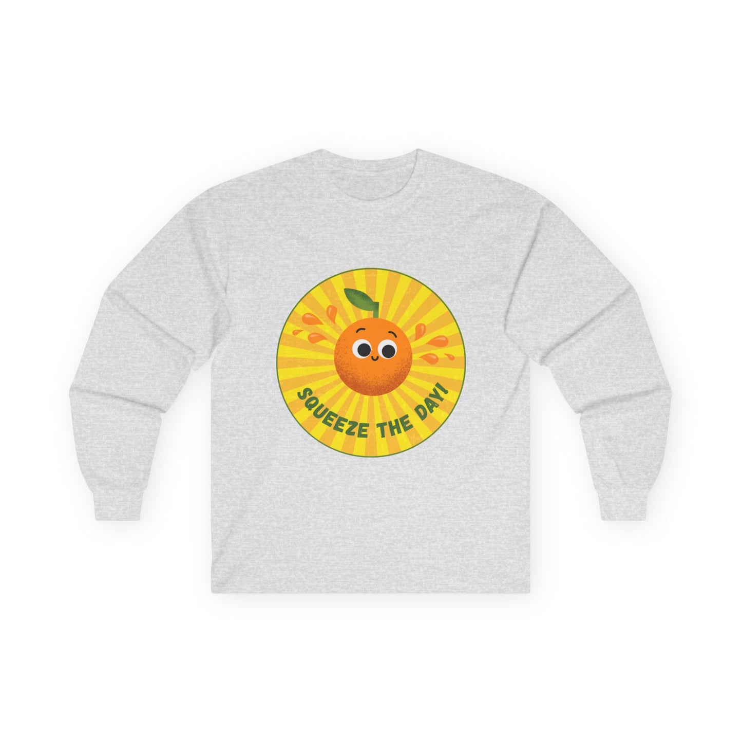 Sunny Vibes Long Sleeve Tees, Unisex Cotton Shirt, Fun Casual Wear, Gift for Fruit Lovers, Summer Style, Weekend Outfit