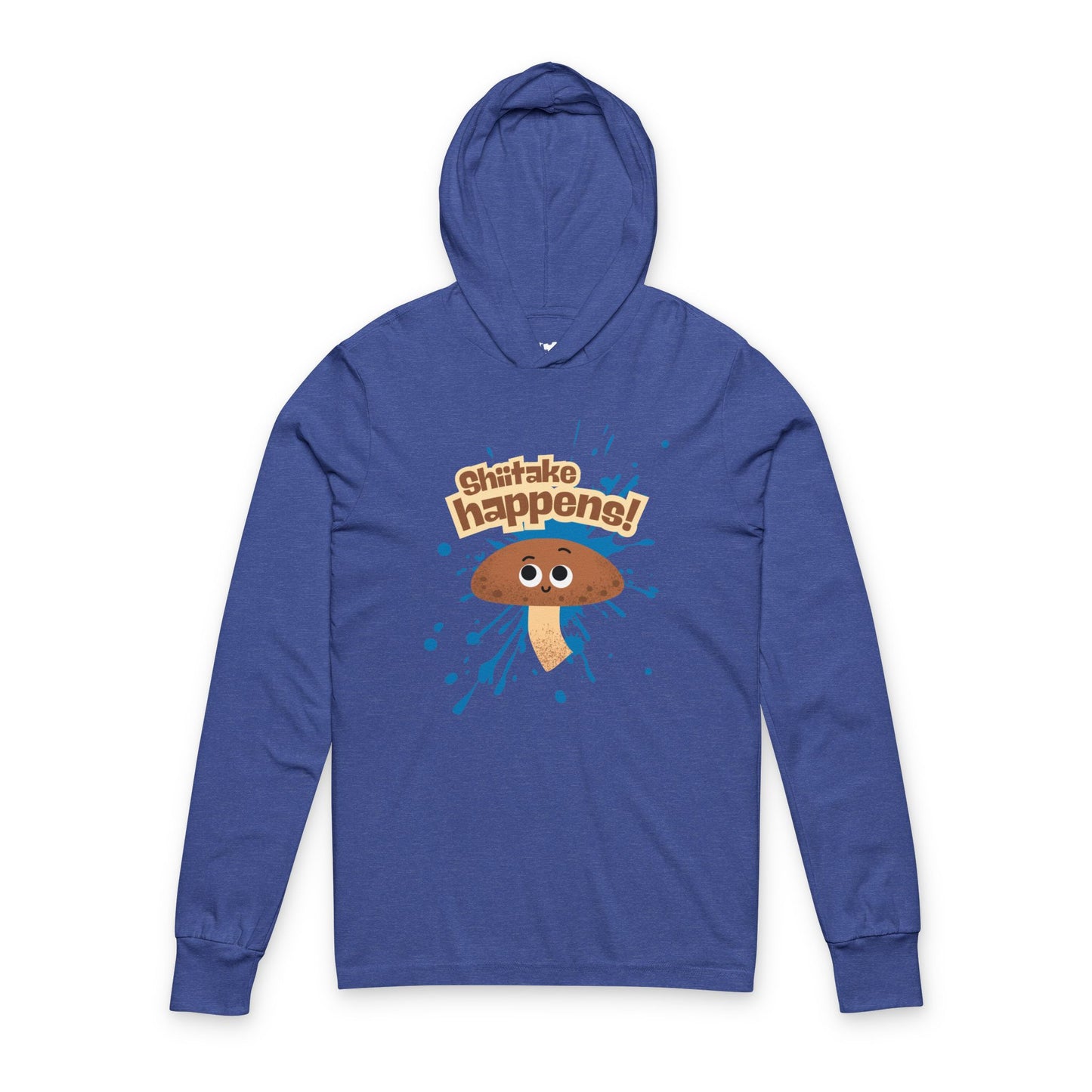 Funny Unisex Hooded Long Sleeve Shirt, Funny Mushroom Puns, Cute Gift for All Ages, Casual Wear, Birthday Surprise, Unique Hooded Top