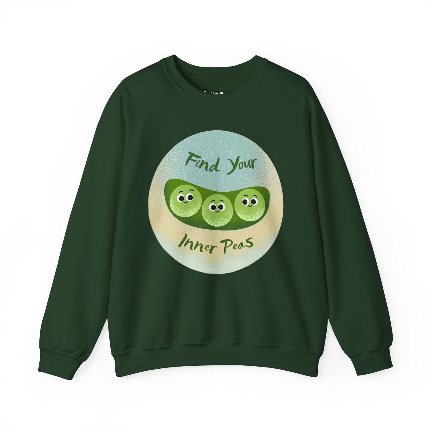 Find Your Inner Peas Sweatshirt | Funny Vegetable Pun Crewneck for Garden Lovers, Gift for Plant Parents, Relaxed Style for Everyday Wear