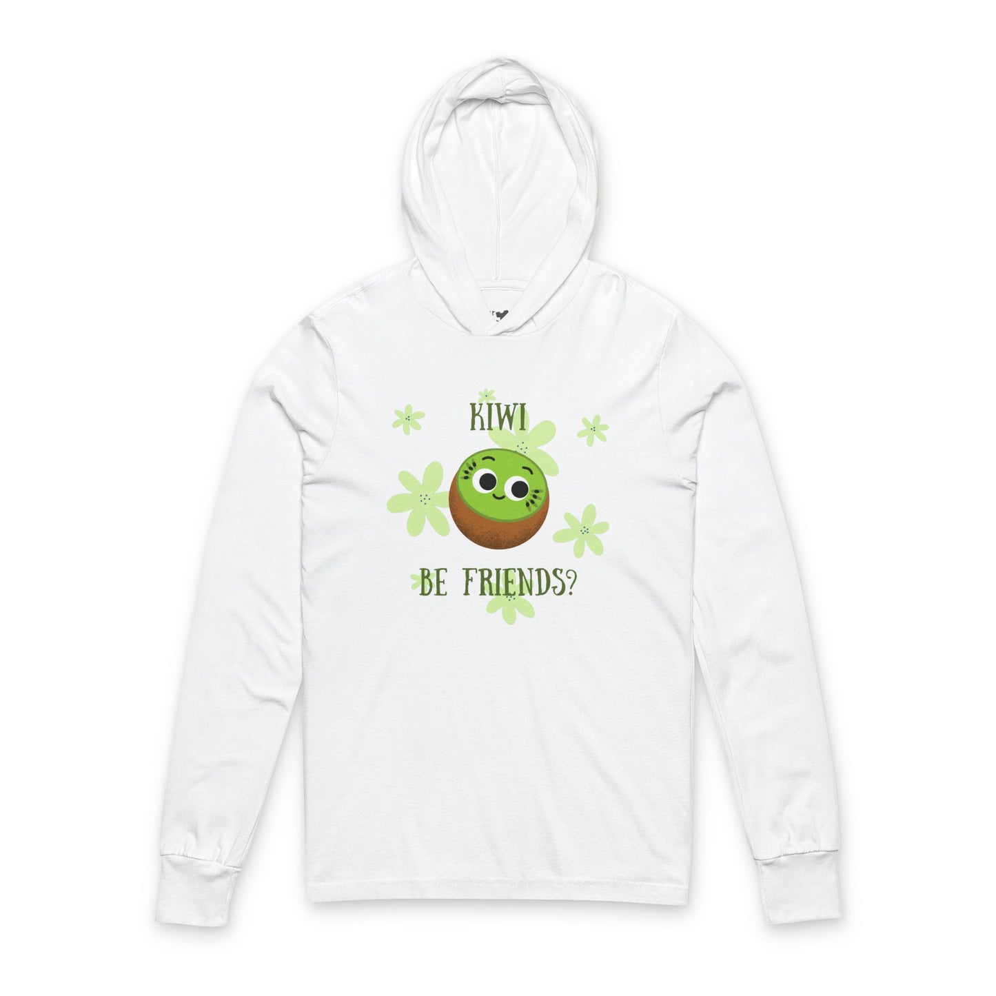 Cute Kiwi Friends Unisex Hooded Long Sleeve Shirt, Perfect for Casual Wear, Gifts for Friends, Spring Fashion, Fruit Lovers