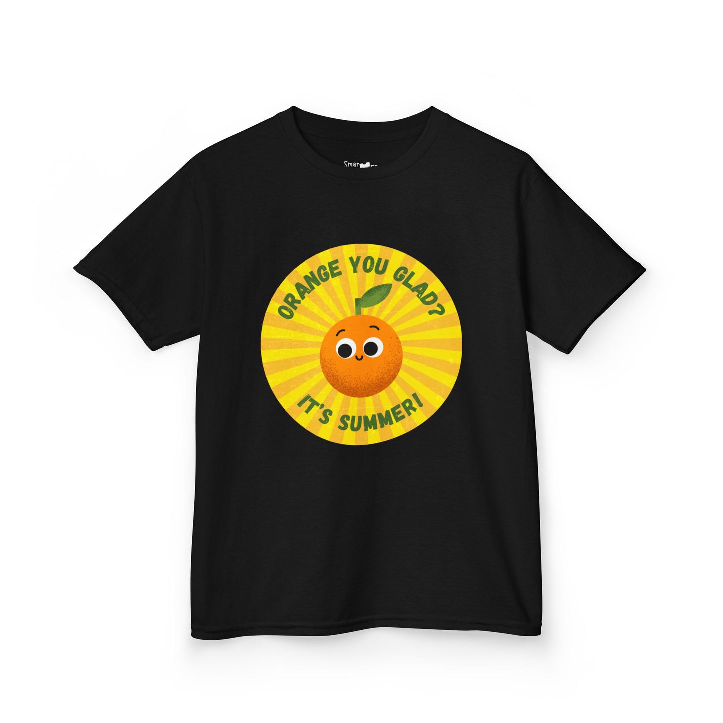Kids Summer Tee with Fun Orange Design | Cute Tees for Kids, Summer Apparel, Casual Wear, Gift for Birthdays, Seasonal Vibes