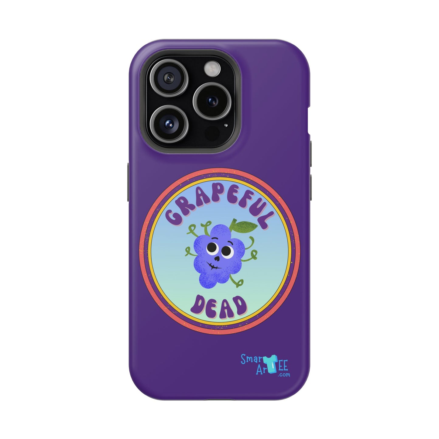 Whimsical Phone Case Featuring Grapeful Dead Design, Unique Protective Cover, Gift for Music Lovers, Fun Accessory for Festivals