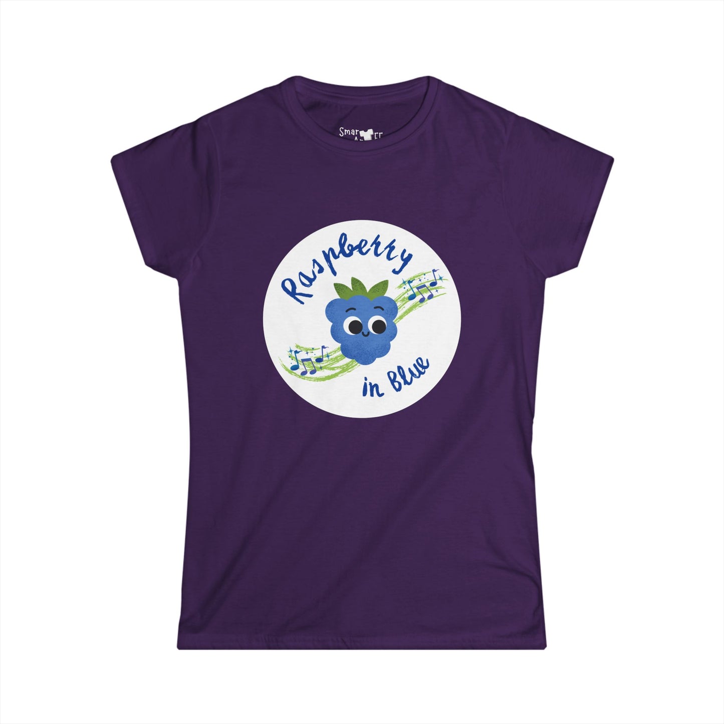 Raspberry in Blue Rhapsody Shirt for Music Lovers - Women's Tee, Funny Pun T-Shirt,