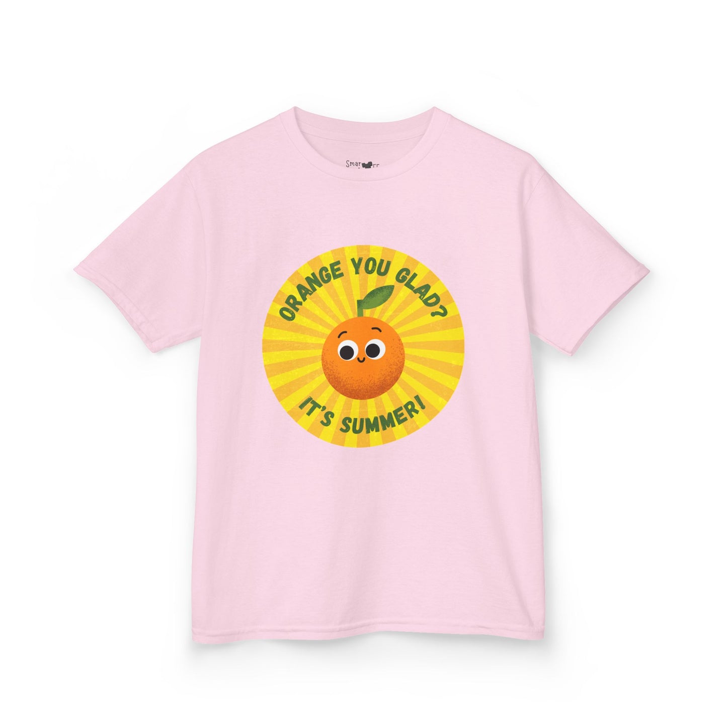 Kids Summer Tee with Fun Orange Design | Cute Tees for Kids, Summer Apparel, Casual Wear, Gift for Birthdays, Seasonal Vibes