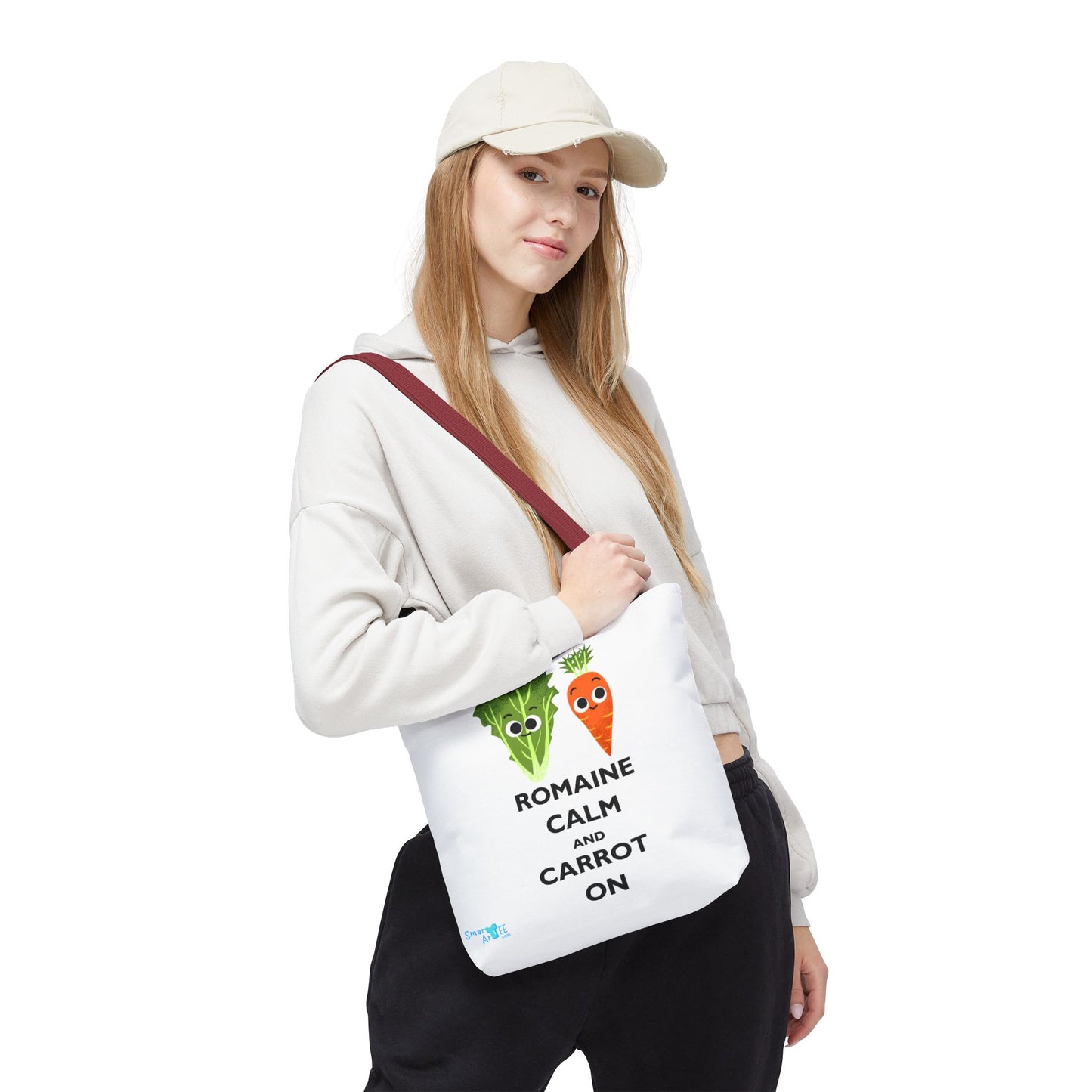 Romaine Calm Tote Bag, Funny Tote for Garden Lovers, Eco-Friendly Shopper, Gift for Veggie Enthusiasts, Grocery Bag, Quirky Farm Bag