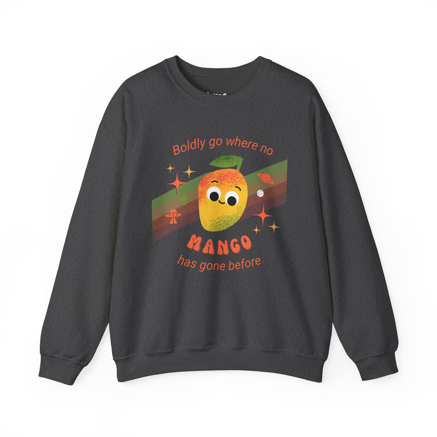 Mango Adventure Crewneck Sweatshirt, Cute Mango Sweatshirt, Fun Fruit Pun Apparel, Perfect Gift for Friends