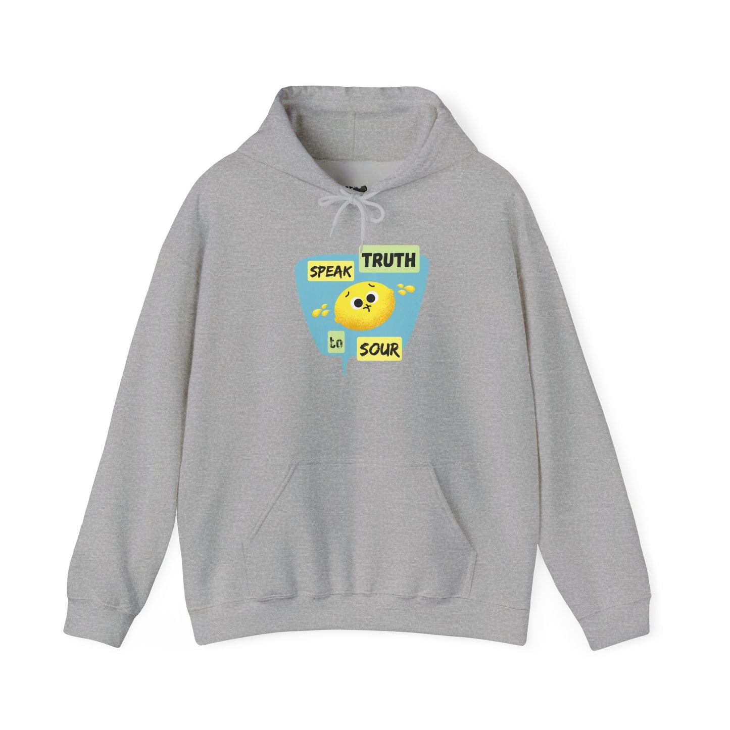 Speak Truth Unisex Heavy Blend Hoodie, Positive Vibe Pullover, Casual Wear, Inspirational Gift, Everyday Comfort
