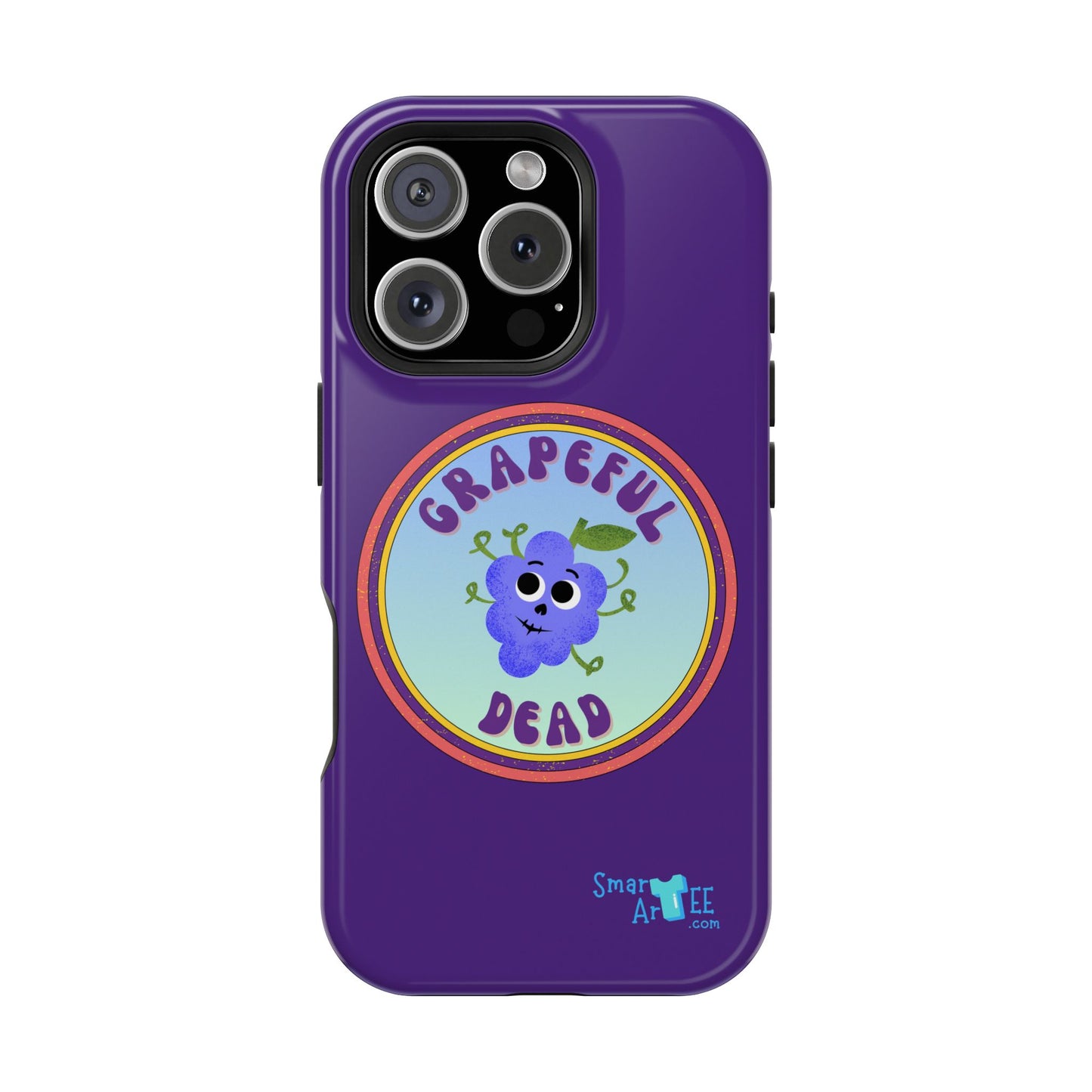 Whimsical Phone Case Featuring Grapeful Dead Design, Unique Protective Cover, Gift for Music Lovers, Fun Accessory for Festivals