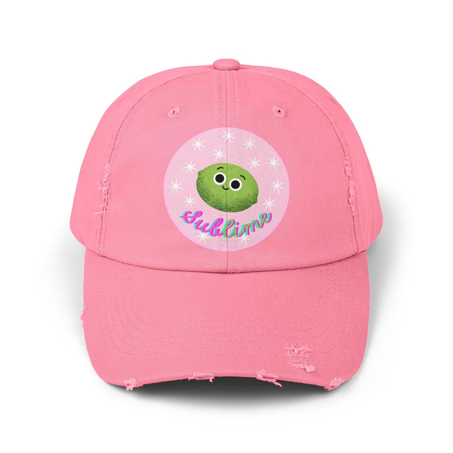 Sublime Distressed Cap, Trendy Funny Pun Hats, Cute Accessories, Casual Outfit, Gift for Her, Everyday Wear, Statement Headwear