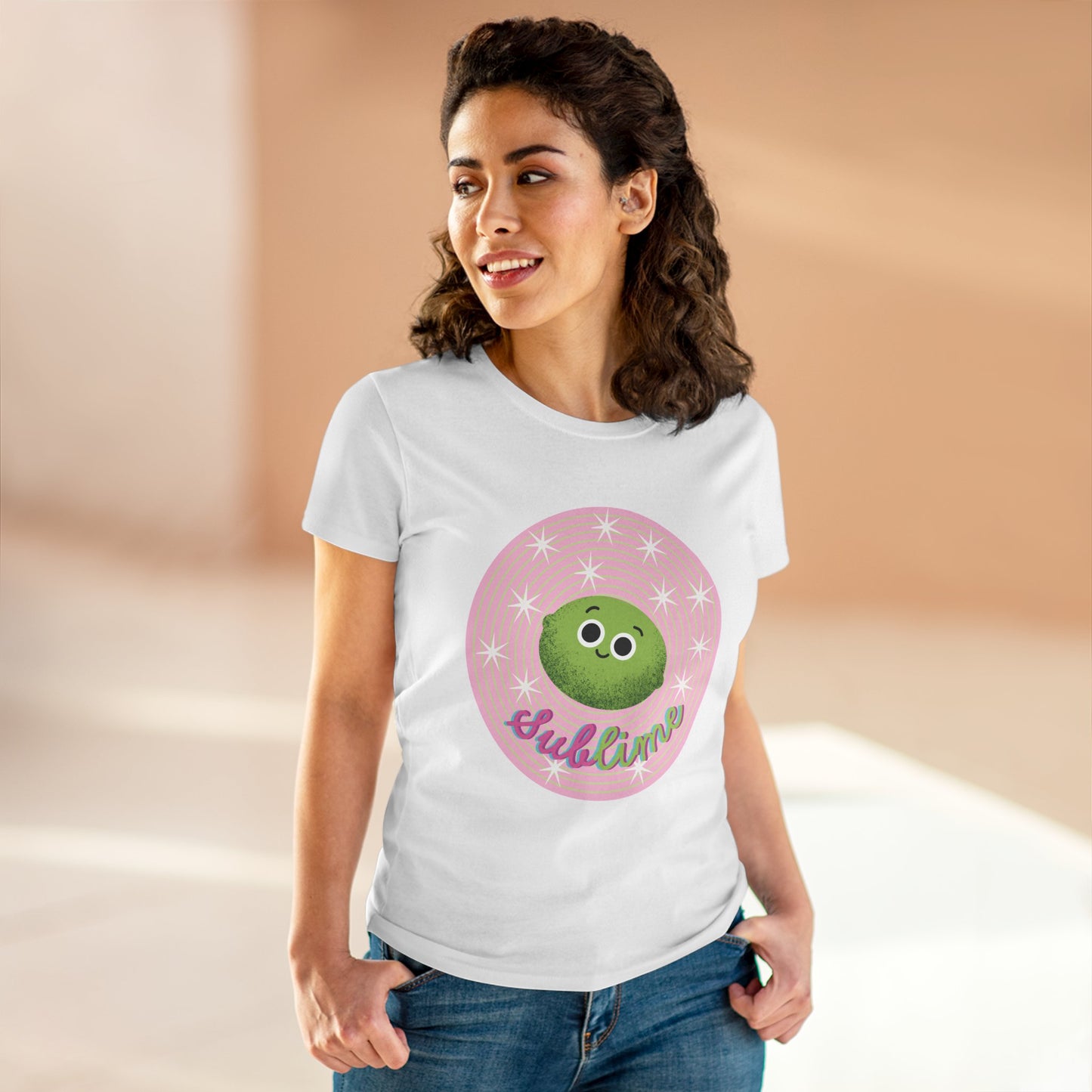 Sublime Women's Midweight Cotton Tee, Funny Fruit Pun T-Shirt, Girls Clothing, Gift Idea