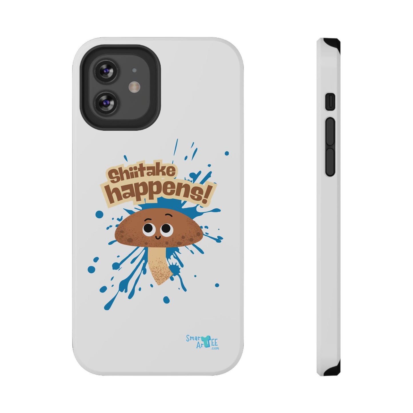 Shiitake Happens Phone Cases, Impact-Resistant Case, Funny Mushroom Case, Quirky Protection for Smartphone, Playful Accessory