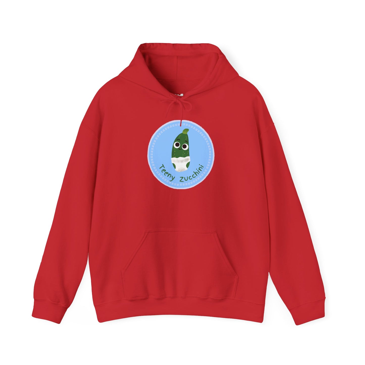 Funny Zucchini Hoodie, Cute Unisex Pullover, Vegetable Humor Apparel, Perfect Gift for Foodies, Fall Fashion Hoodie