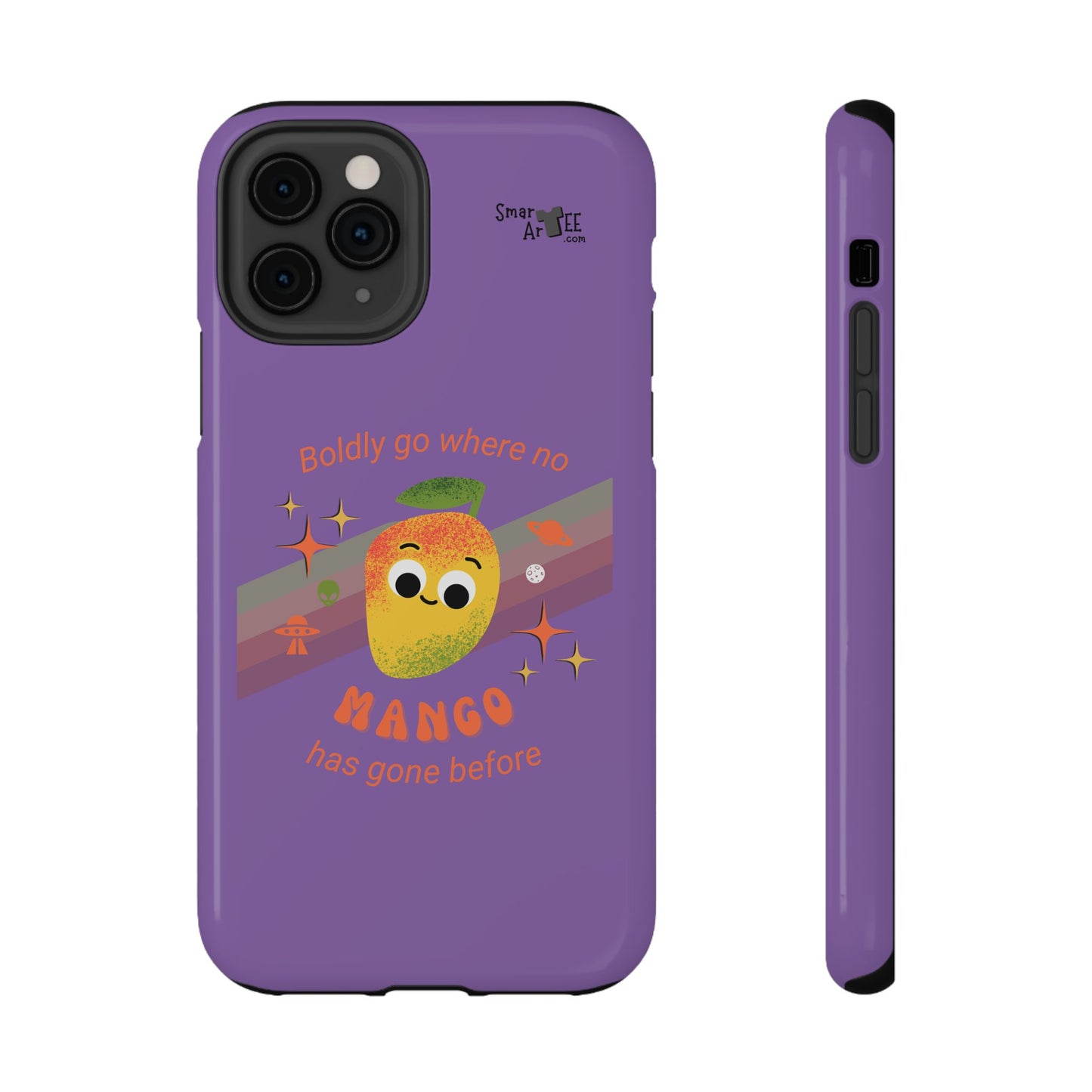 Star Trek Themed Mango Pun Phone Case, Impact-Resistant Case, Quirky Tech Accessory, Cute Phone Cover, Gift for Fruit Lovers