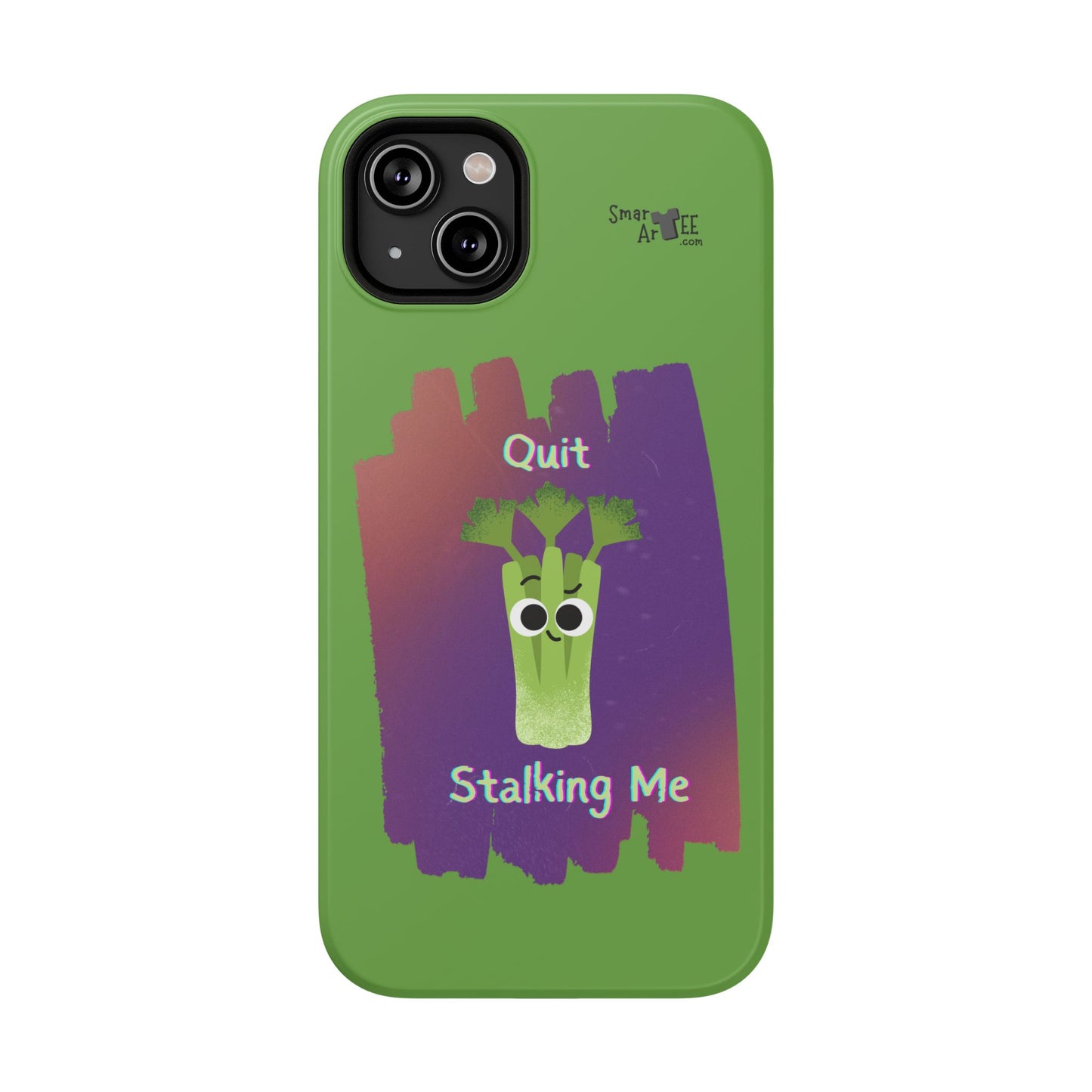 Cute Celery Pun Phone Case, Quirky Impact-Resistant Cell Phone Cover, Gift for Veggie Lovers, Fun Accessories for Friends