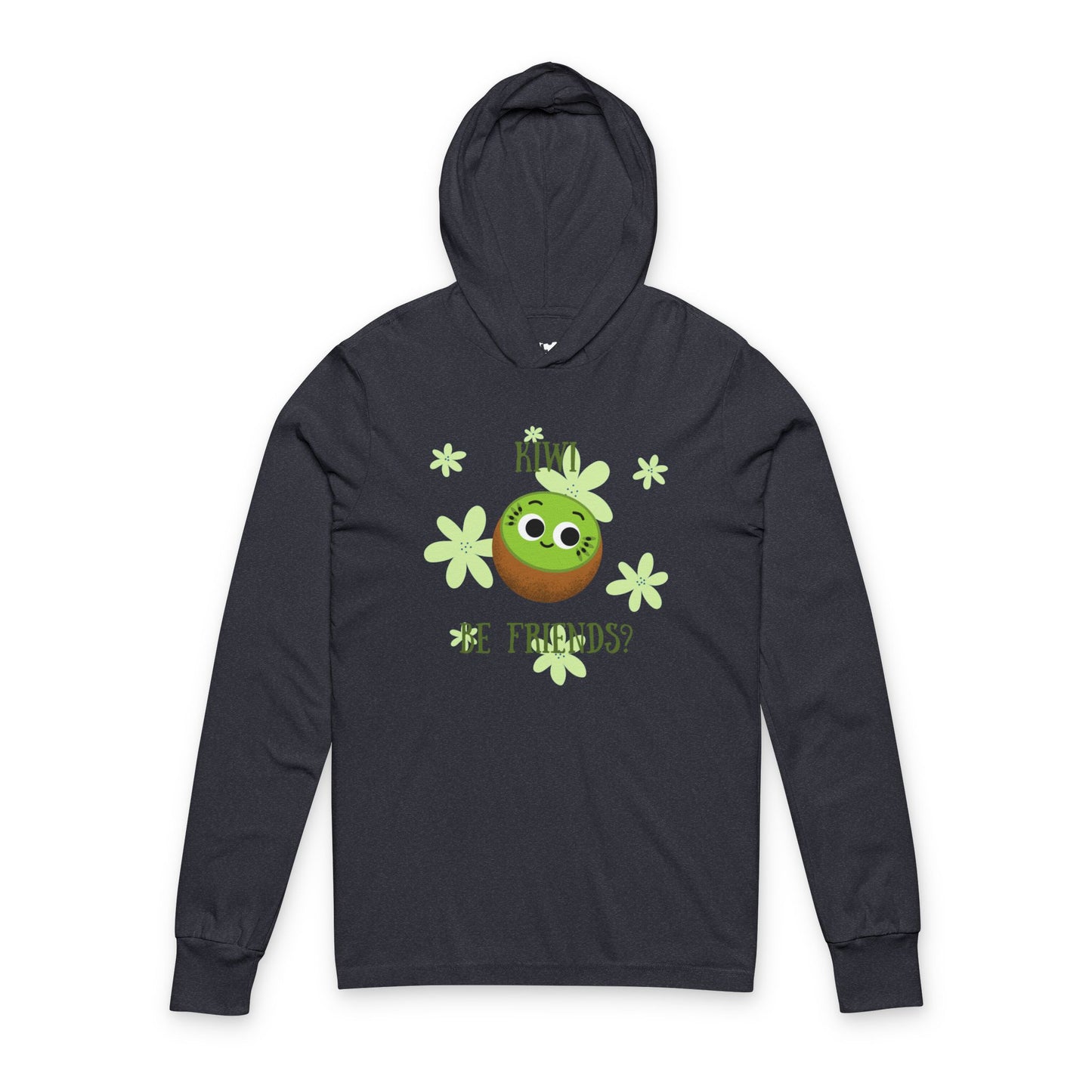 Cute Kiwi Friends Unisex Hooded Long Sleeve Shirt, Perfect for Casual Wear, Gifts for Friends, Spring Fashion, Fruit Lovers