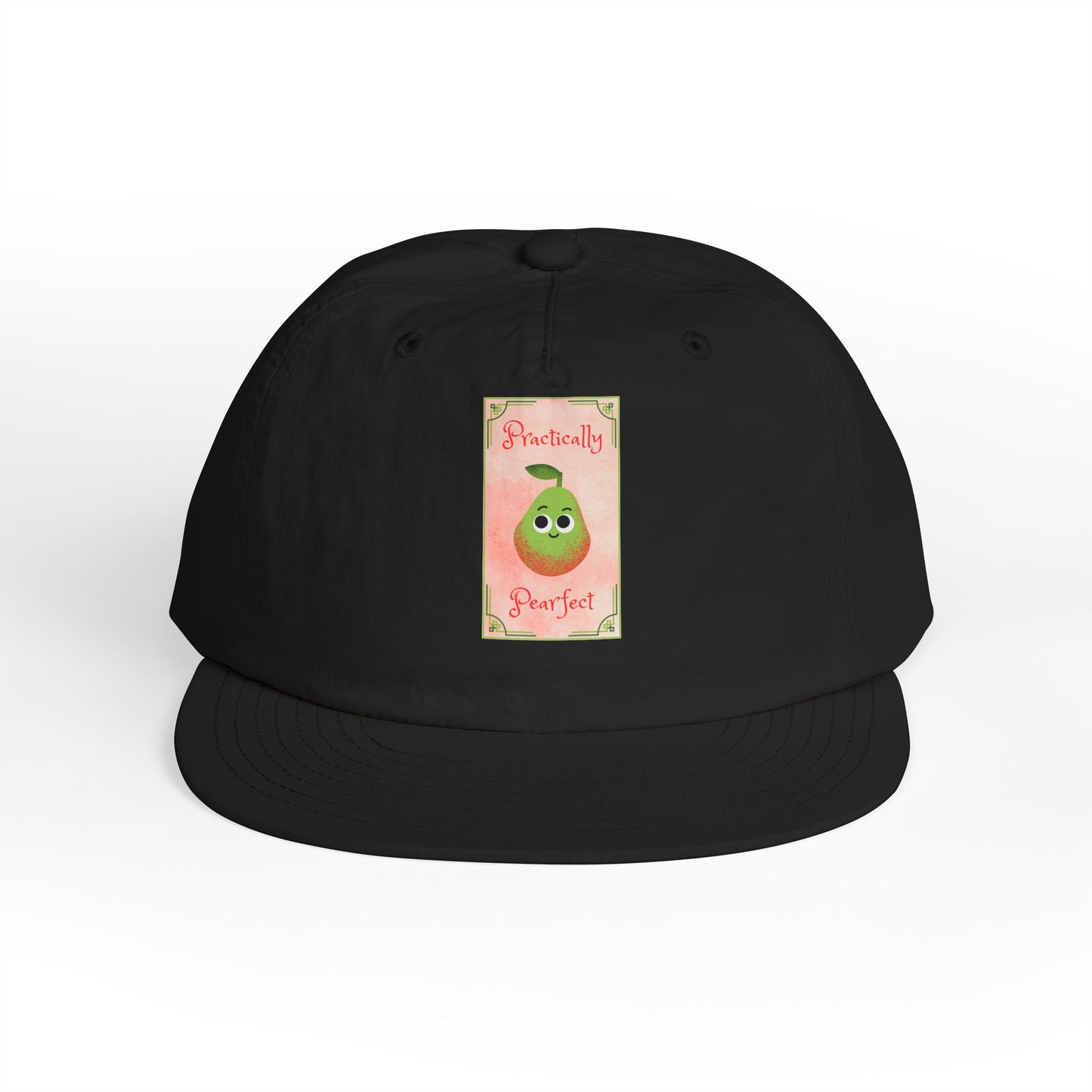 Surf Cap with 'Perfectly Pear' Design - Fun Beachwear, Summer Accessory, Gift Hat for Surfers, Casual Outfit, Beach Party Essential
