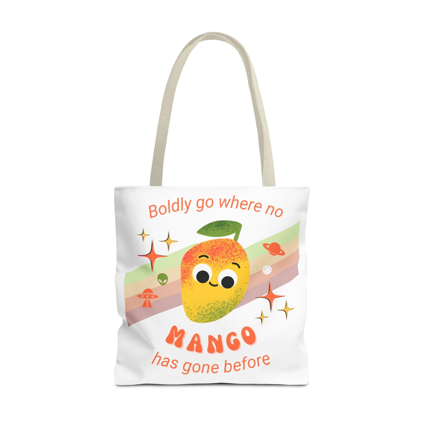 Playful Mango Tote Bag - Fun Fruit Carryall, Eco-Friendly Shopping Bag, Cute Beach Tote, Travel Bag, Gift for Fruit Lovers