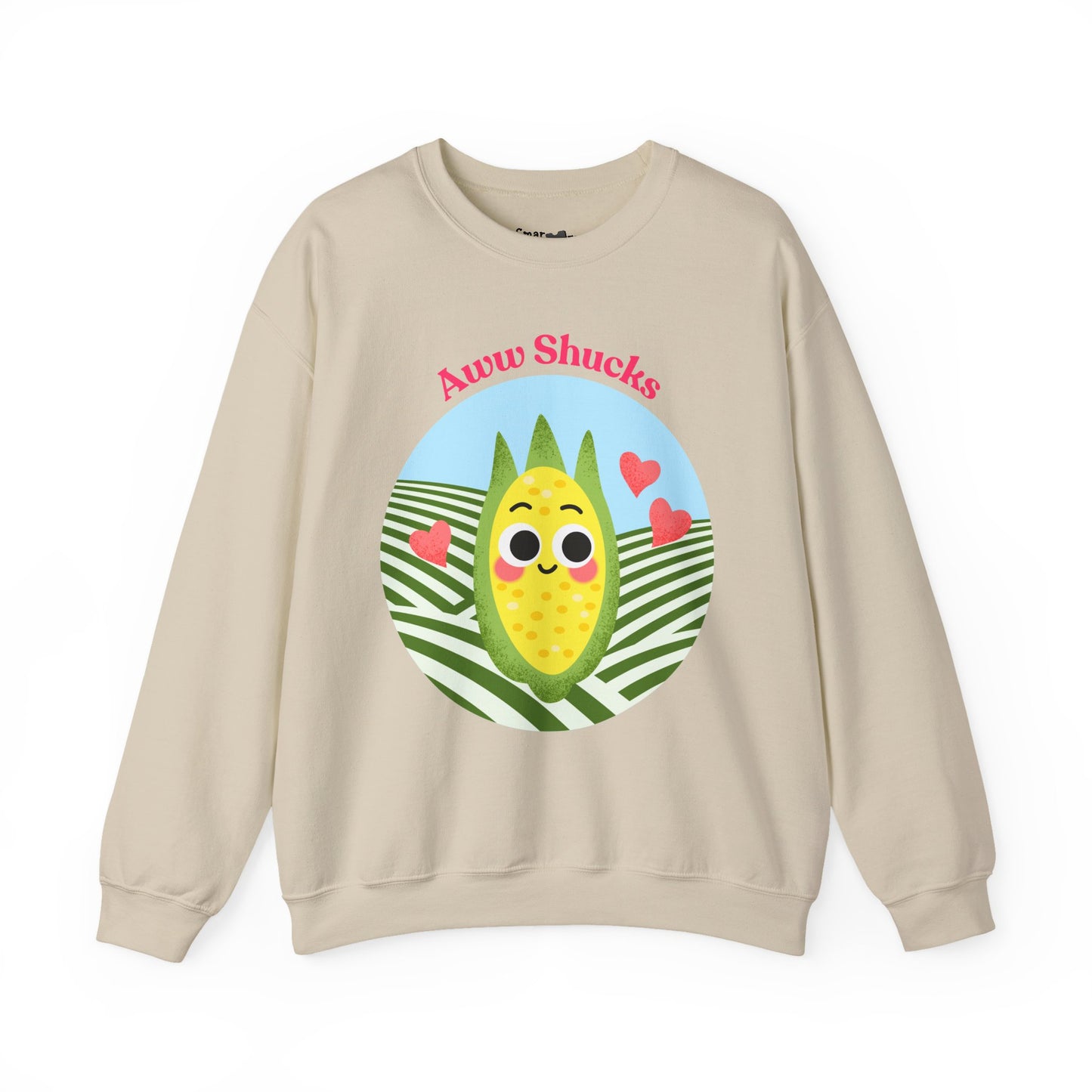 Cute Corn Sweatshirt, Aww Shucks Crewneck, Cozy Fall Apparel, Gift for Foodies, Cute Kitchen Sweatshirt, Unisex Sweater