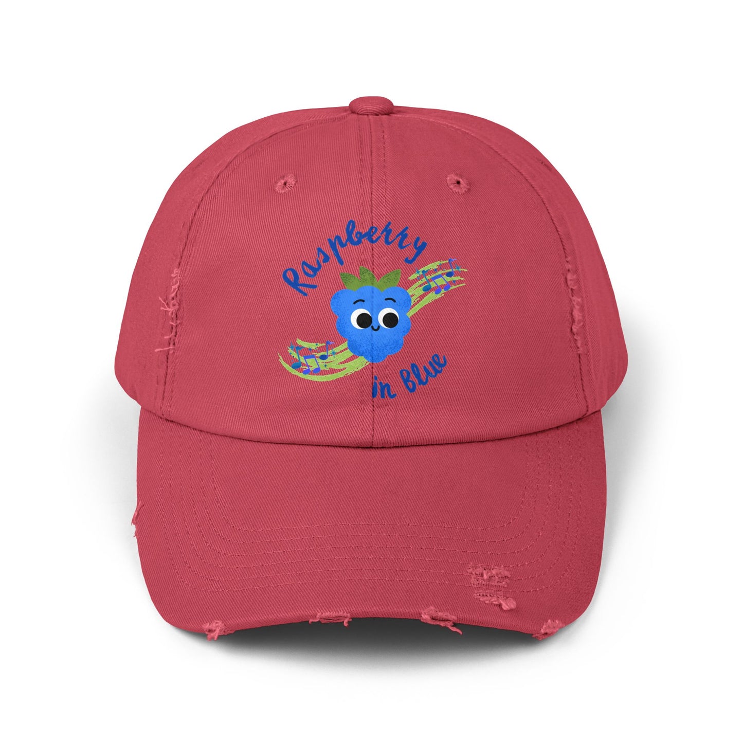 Whimsical Musical Pun Distressed Cap, Fun Hats for Casual Outings, Unisex Accessory, Perfect Gift for Birthdays, Festivals, and Summer Events