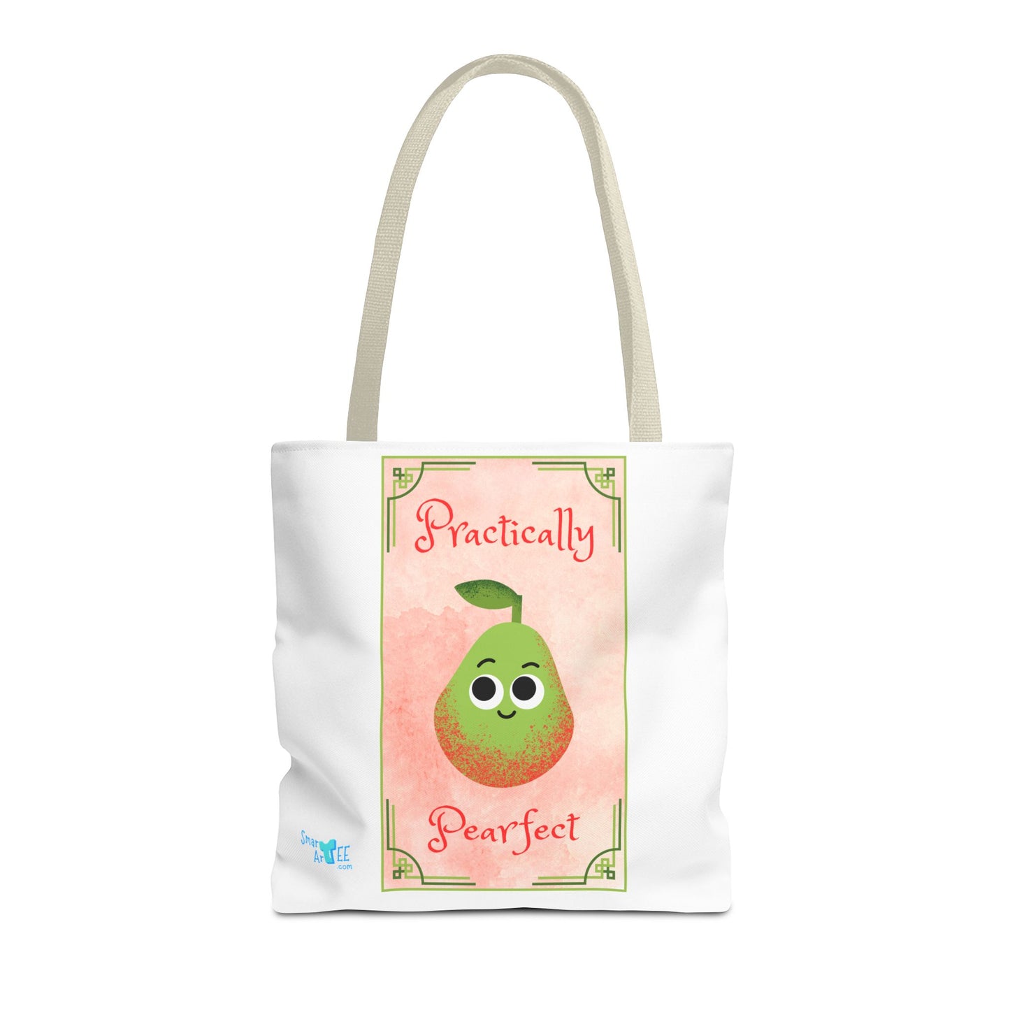 Whimsical Tote Bag - Practically Pearfeet, Cute Shopping Tote, Eco-Friendly Reusable Bag, Perfect Gift for Fruit Lovers, Summer Essential