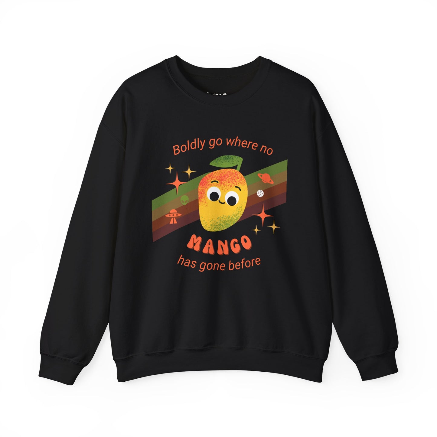 Mango Adventure Crewneck Sweatshirt, Cute Mango Sweatshirt, Fun Fruit Pun Apparel, Perfect Gift for Friends