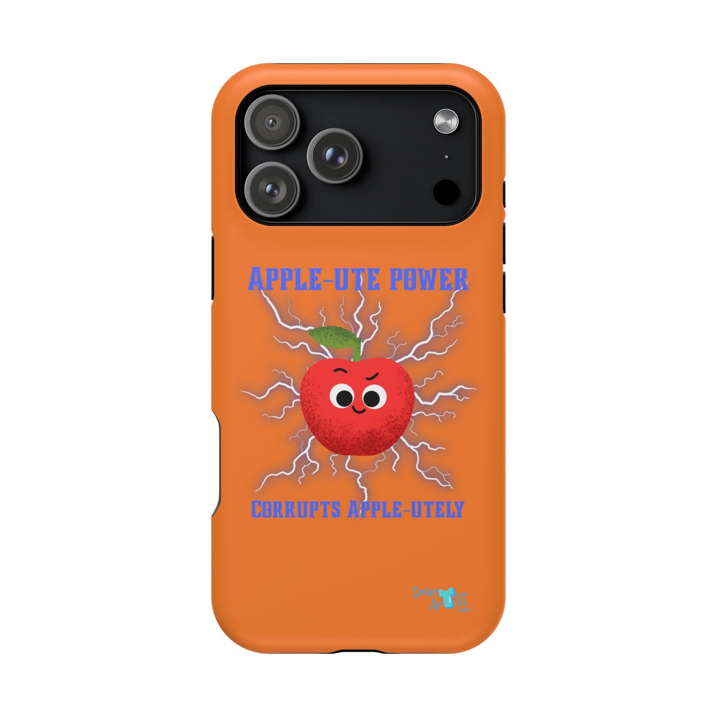 Impact-Resistant Phone Case with Apple Power Design, Cute Phone Protector, Funky Gift for Teens, Fun Accessory, Vibrant Tech Case
