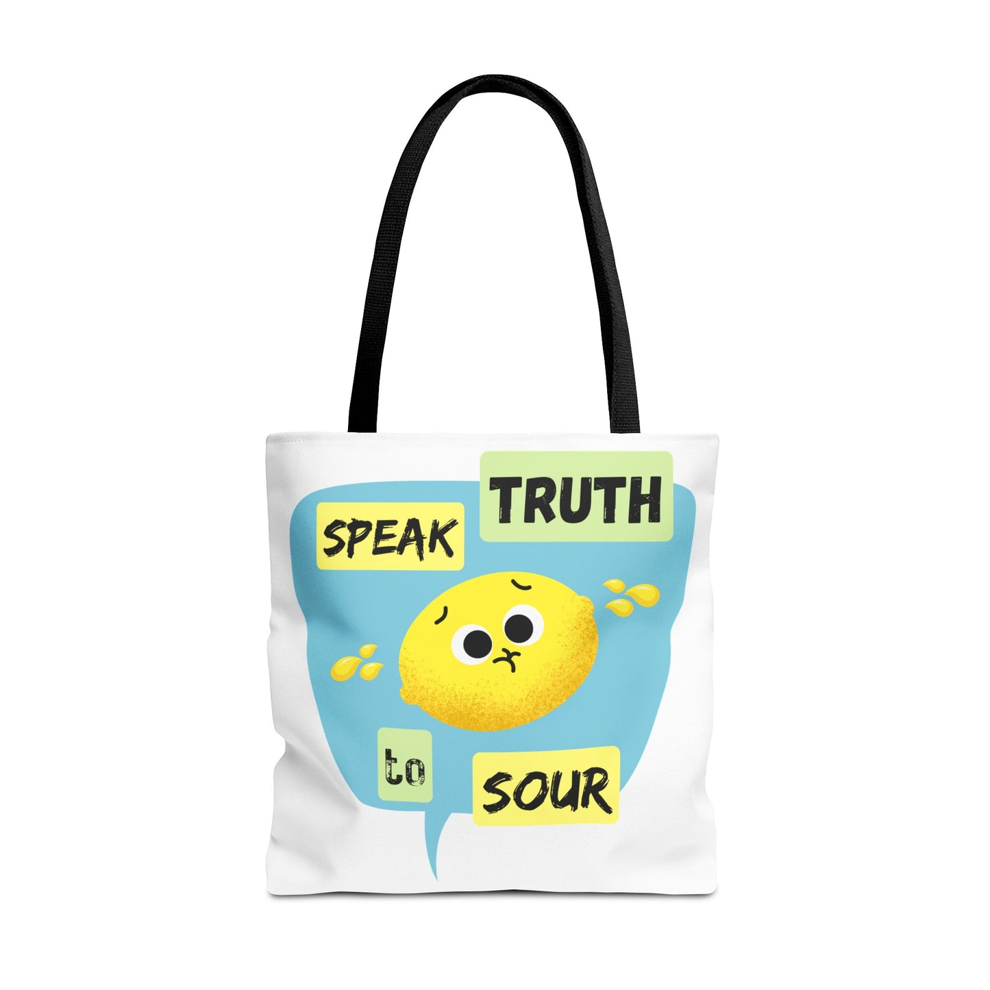 Cheerful Tote Bag with Motivational Quote, Perfect Gift for Friends, Essential Everyday Bag, Inspirational Gift, Fun Shopping Bag
