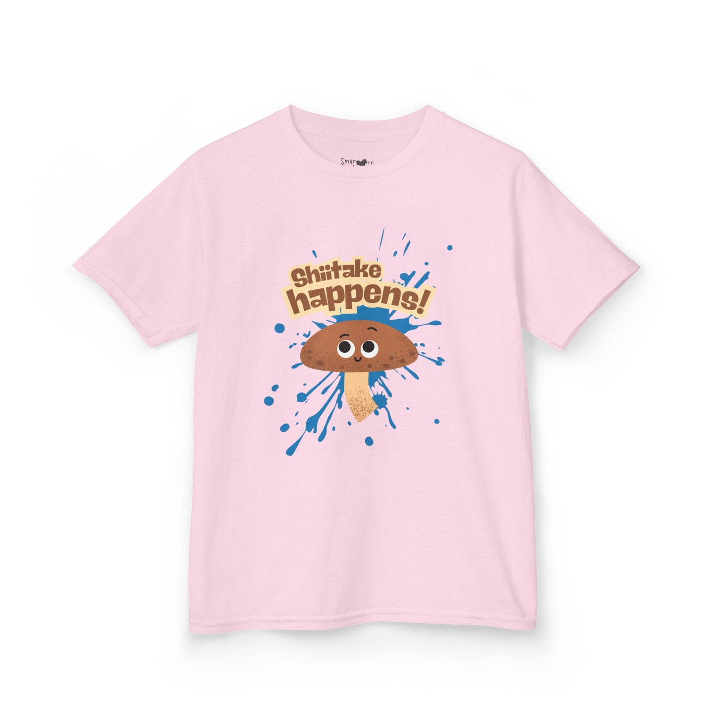 Fun Mushroom Kids Tee - "Shiitake Happens!" - Playful Gift, Cool Kids Apparel, Birthday, Everyday Wear, Summer Style, Youth Shirt