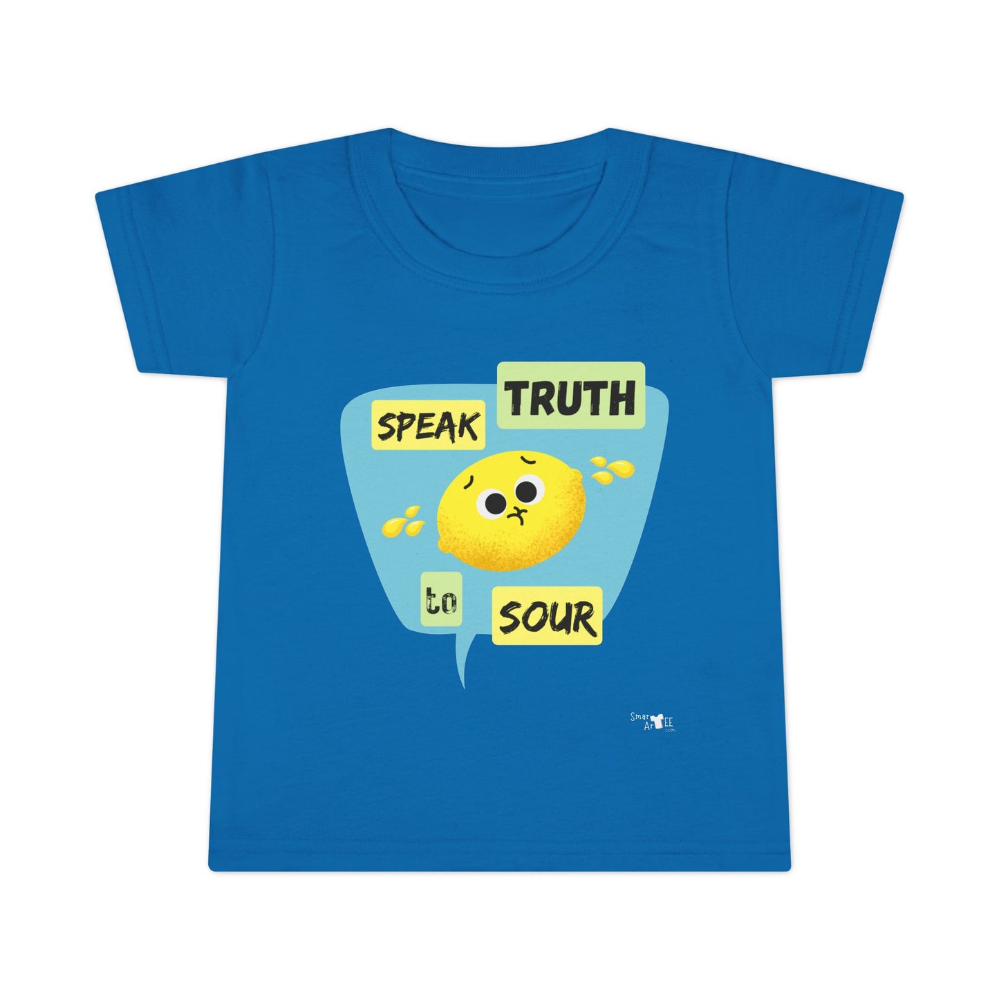 Adorable Toddler Shirt - 'Speak Truth to Sour' Graphic Pun Tee, Cute Kids Gift, Birthday Outfit, Playtime Apparel, Funny Kids Shirt