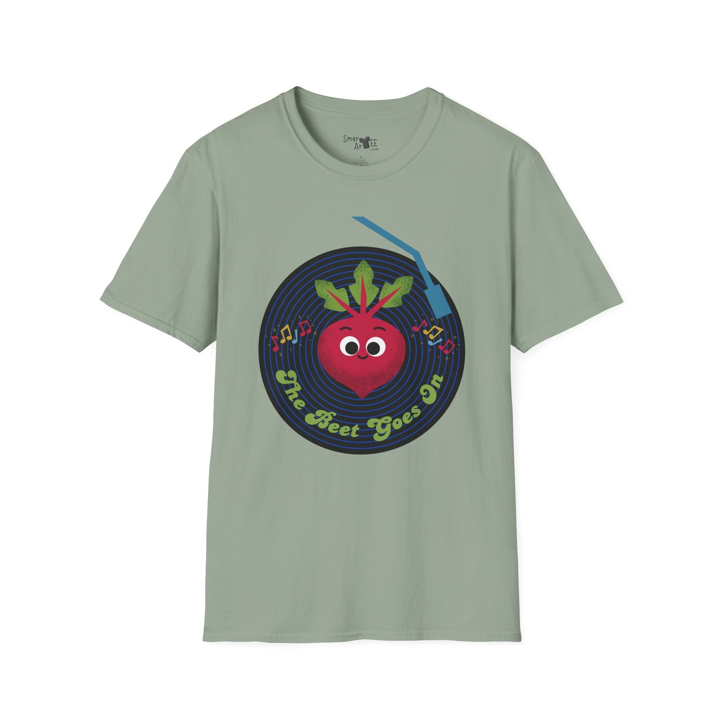 Fun and Whimsical Beet-Themed Unisex Softstyle T-Shirt, Perfect Gift for Fun Lovers, Music Enthusiasts, and Gardeners