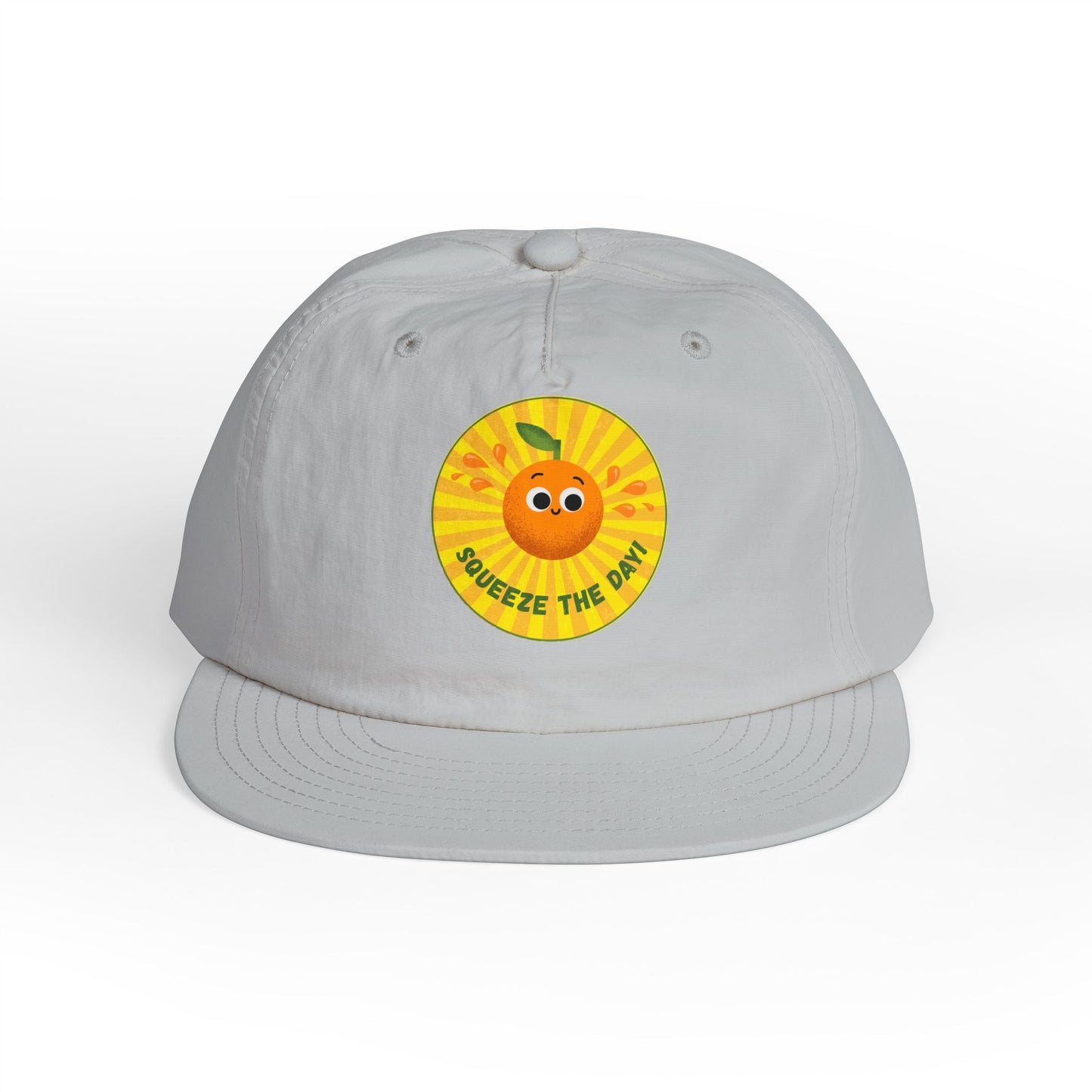 Squeeze the Day Surf Cap, Beach Hat, Summer Accessories, Bright Summer Vibes, Gift for Surfers, Fun Outdoor Gear