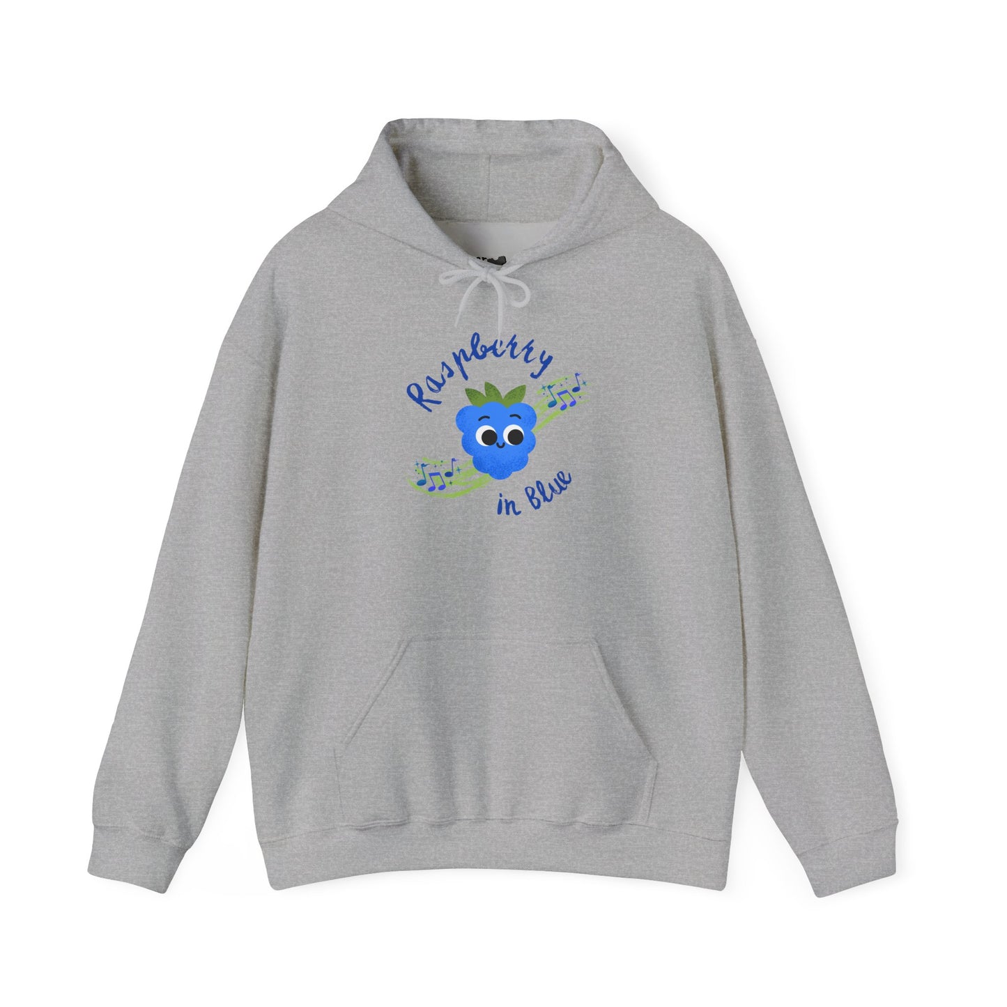 Whimsical Rhapsody in Blue Pun Hoodie - Cozy Unisex Pullover, Great Gift Idea, Cute Pullover, Colorful Hoodie, Fun Casual Wear