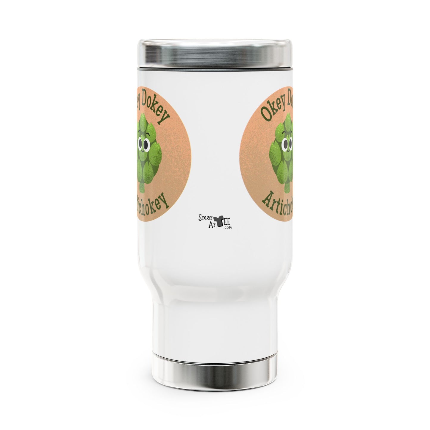 Whimsical Travel Mug, Perfect for Plant Lovers, Fun Gift, 14oz Insulated Coffee Cup, Kitchen Accessory, Eco-Friendly Drinkware