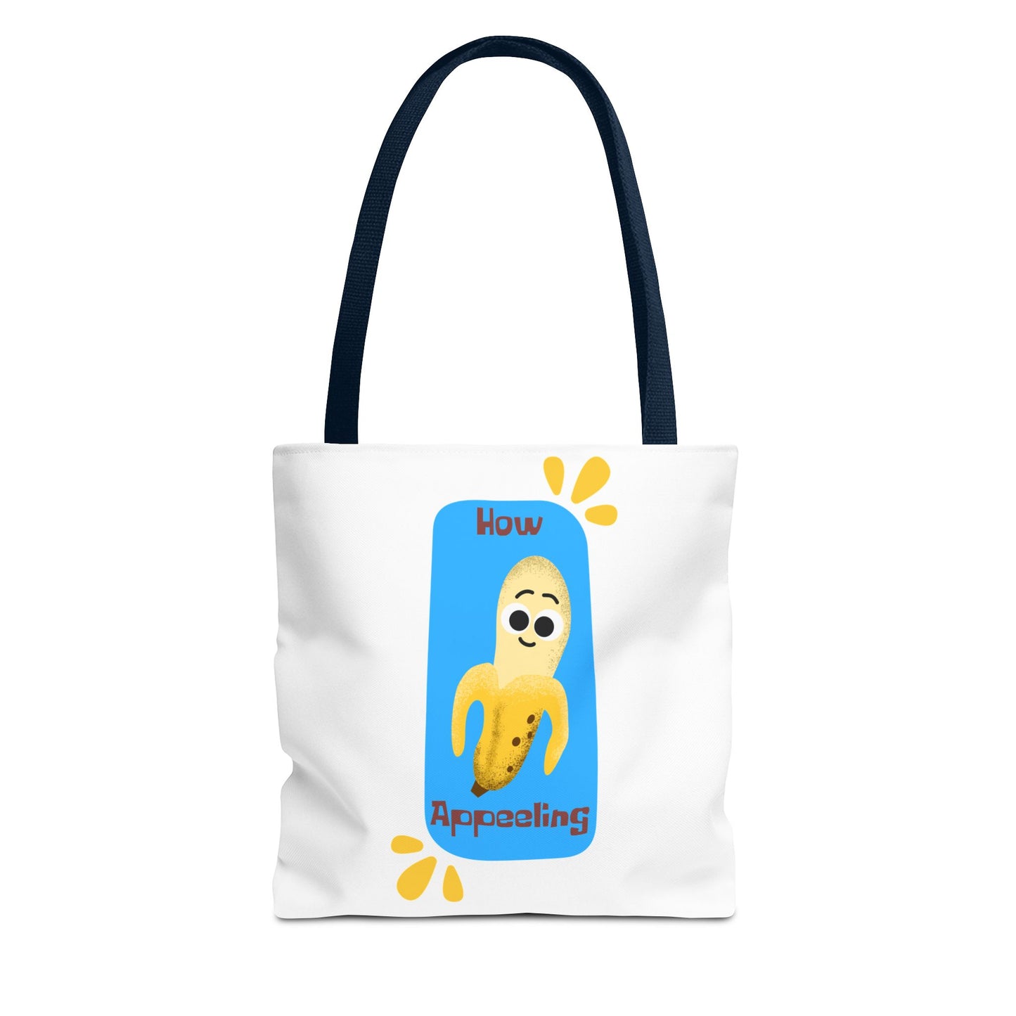 Fun Banana Tote Bag, Cute Shopping Bag, Novelty Bag, Gift for Fruit Lovers, How Appealing Bag, Eco-Friendly Tote