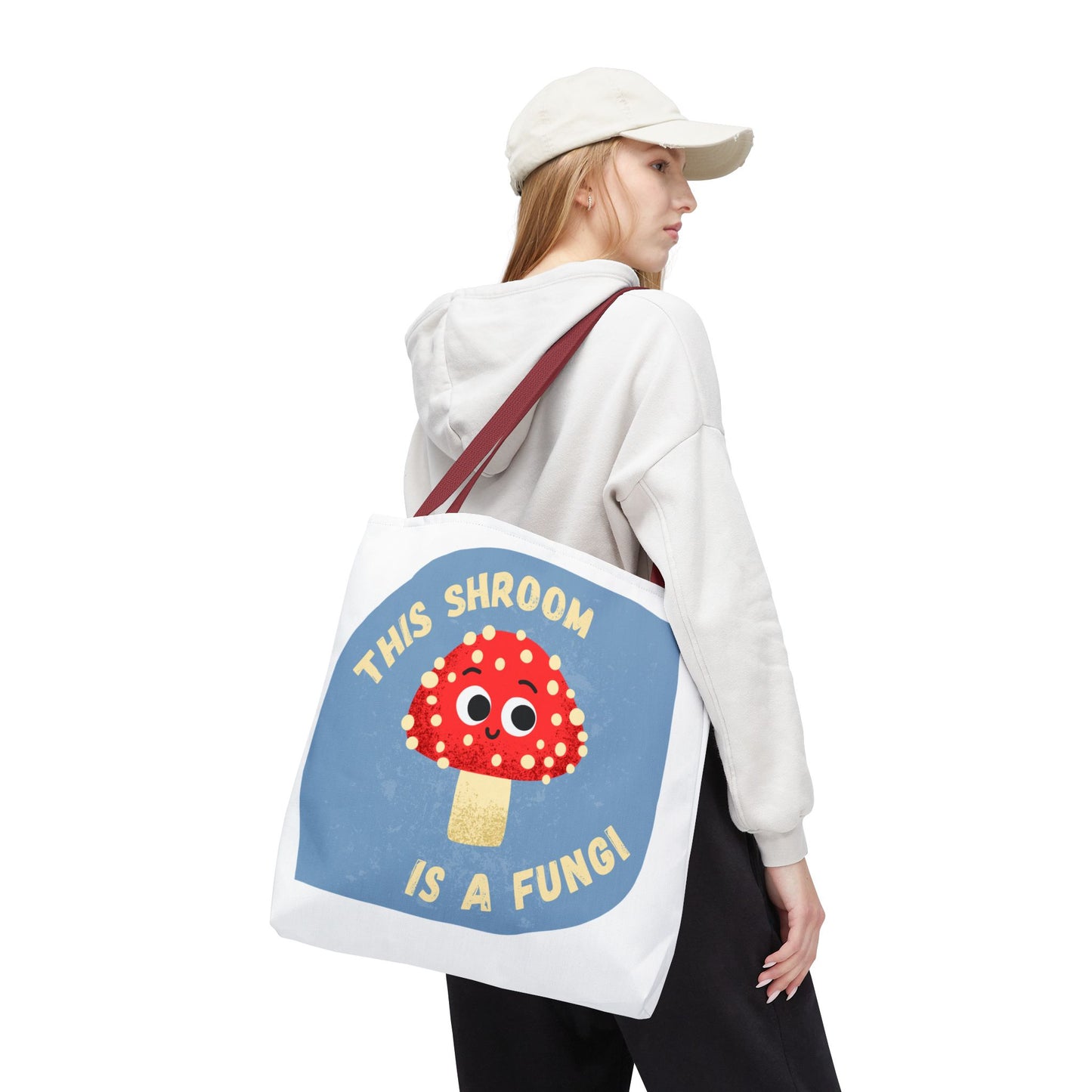 Cute Mushroom Tote Bag - Funny Gift for Mushroom Lovers, Eco-Friendly Shopping Bag, Artsy Tote, Whimsical Weekender Bag, Unique Gift Idea