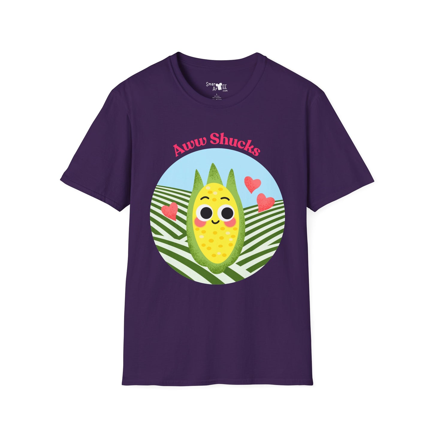 Cute Corn Cobb Graphic T-Shirt, Perfect Gift for Friends, Summer Fun Shirt, Casual Daily Wear, Aww Shucks Design
