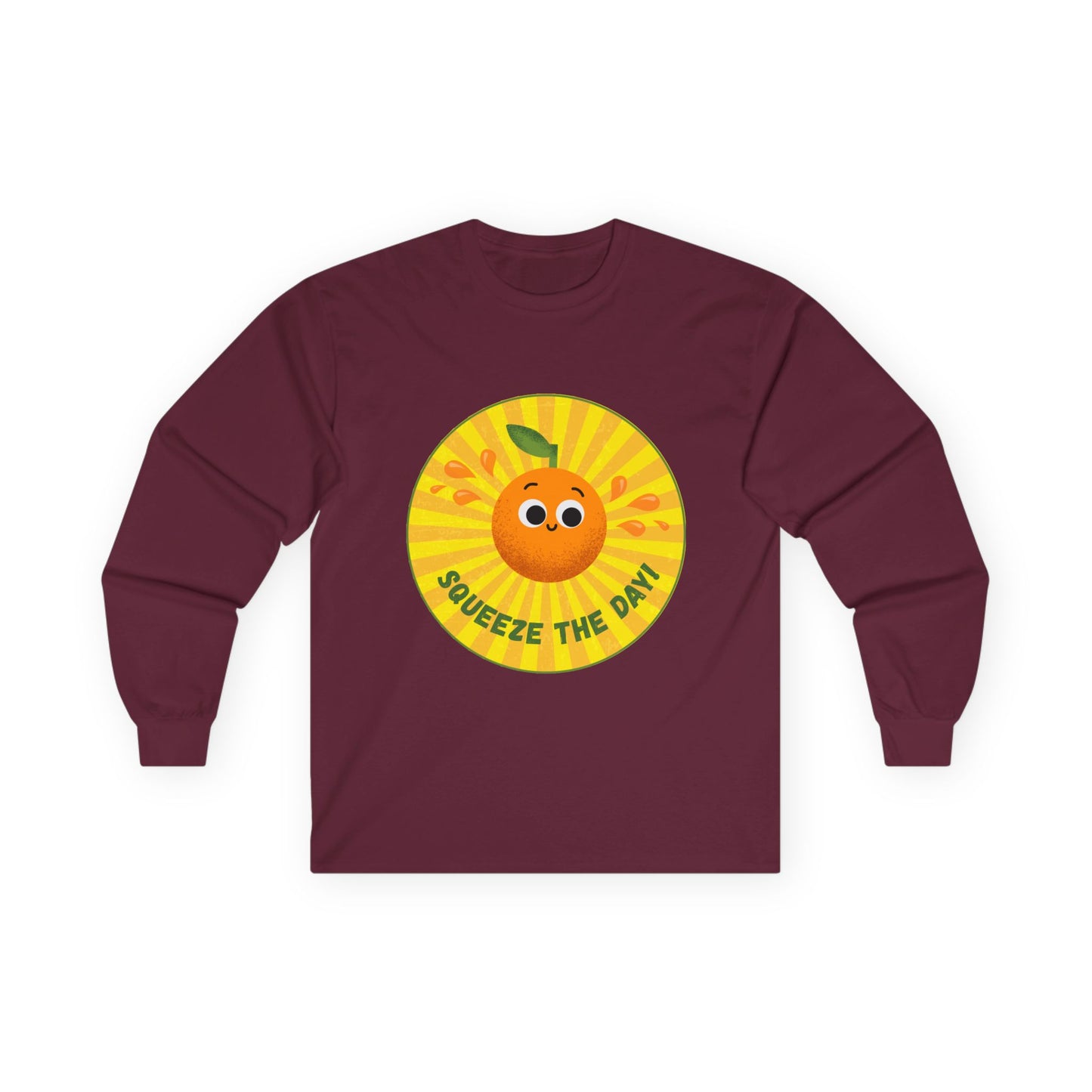 Sunny Vibes Long Sleeve Tees, Unisex Cotton Shirt, Fun Casual Wear, Gift for Fruit Lovers, Summer Style, Weekend Outfit