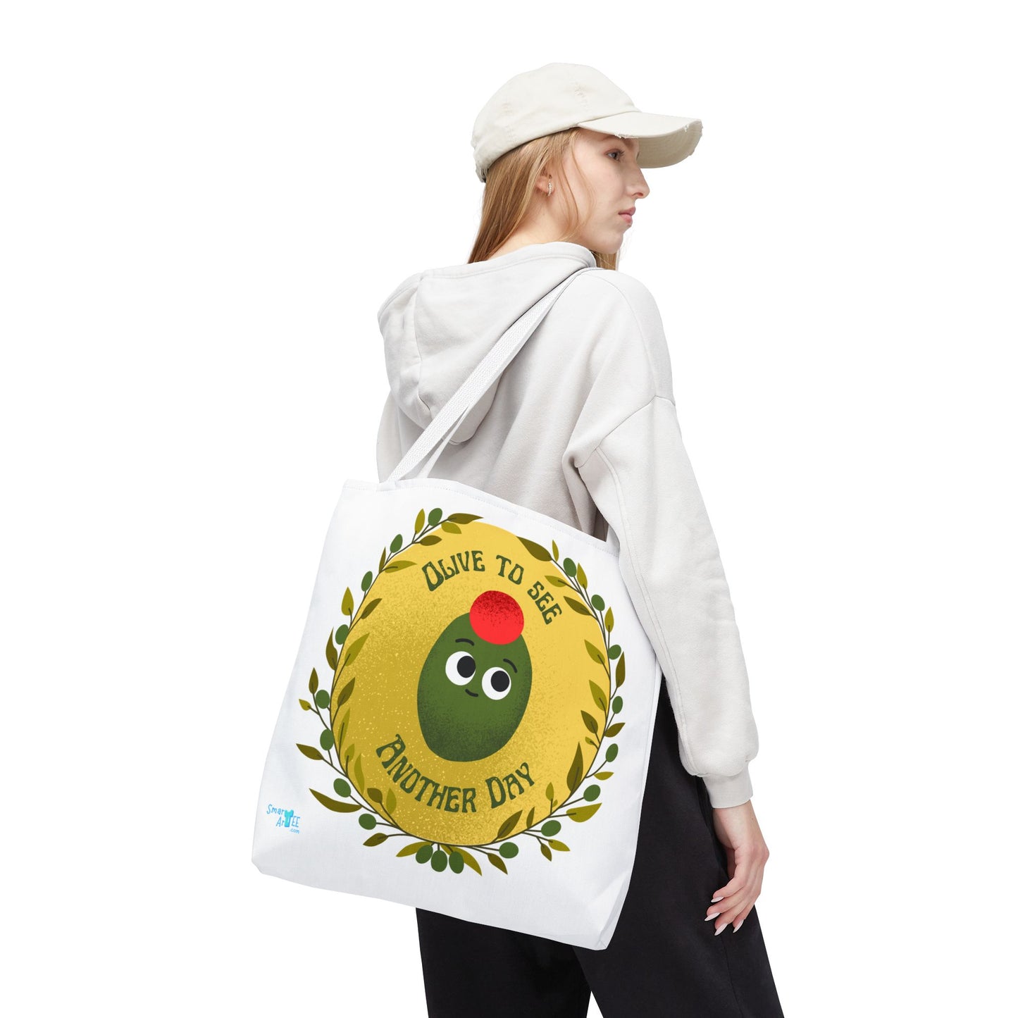 Olive to See Another Day Tote Bag | Fun Eco-Friendly Shopping Bag, Gift for Friends, Cute & Quirky, Everyday Carry, Summer Outing