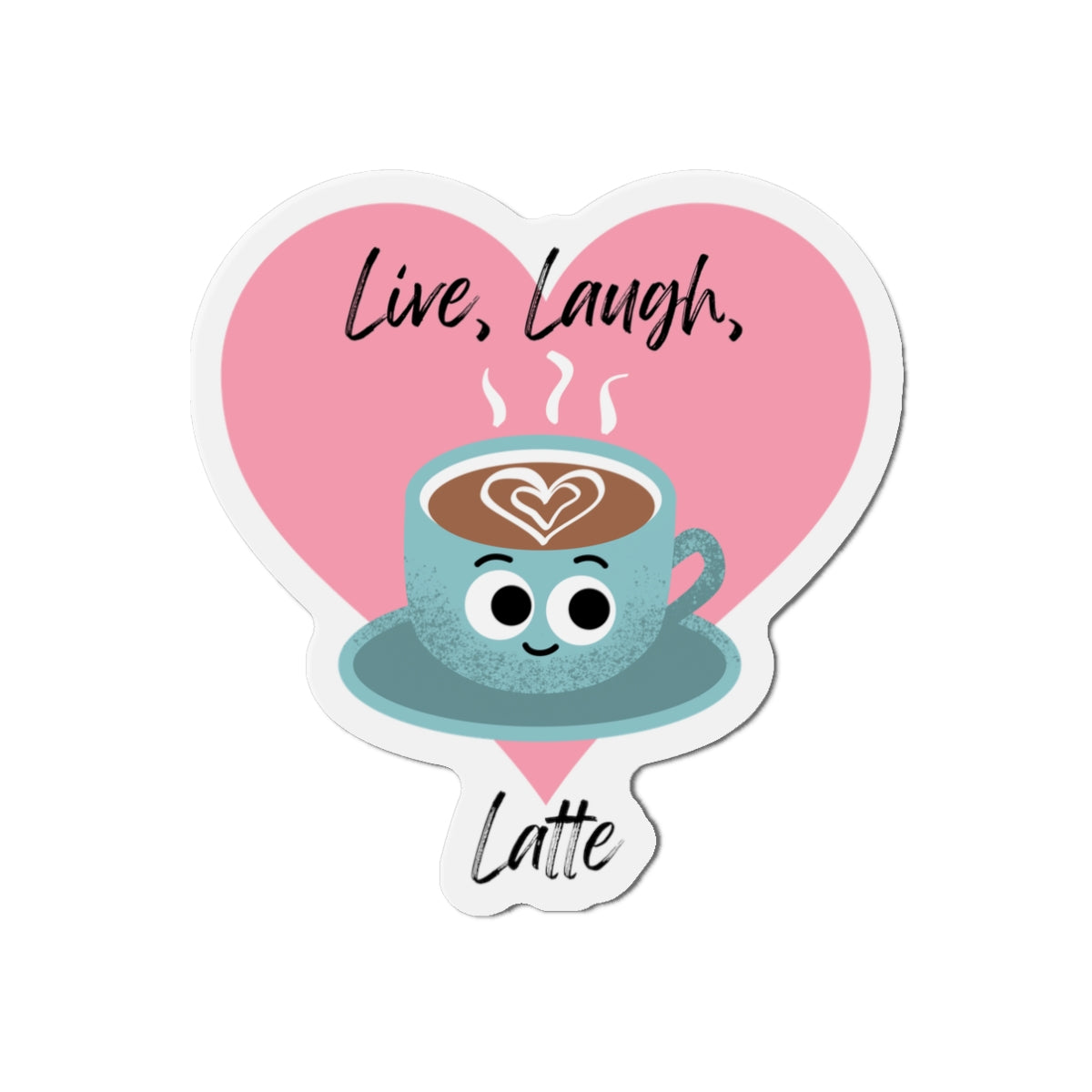 Cute Coffee Theme Die-Cut Magnets - Perfect for Home Decor, Gifts, Kitchen Refrigerator Magnet, Office, Birthday, Coffee Lovers