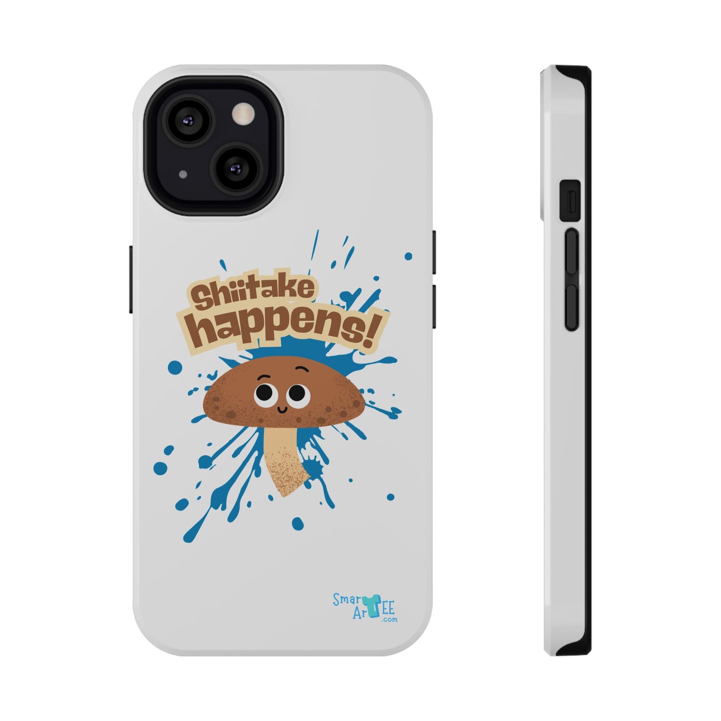Shiitake Happens Phone Cases, Impact-Resistant Case, Funny Mushroom Case, Quirky Protection for Smartphone, Playful Accessory
