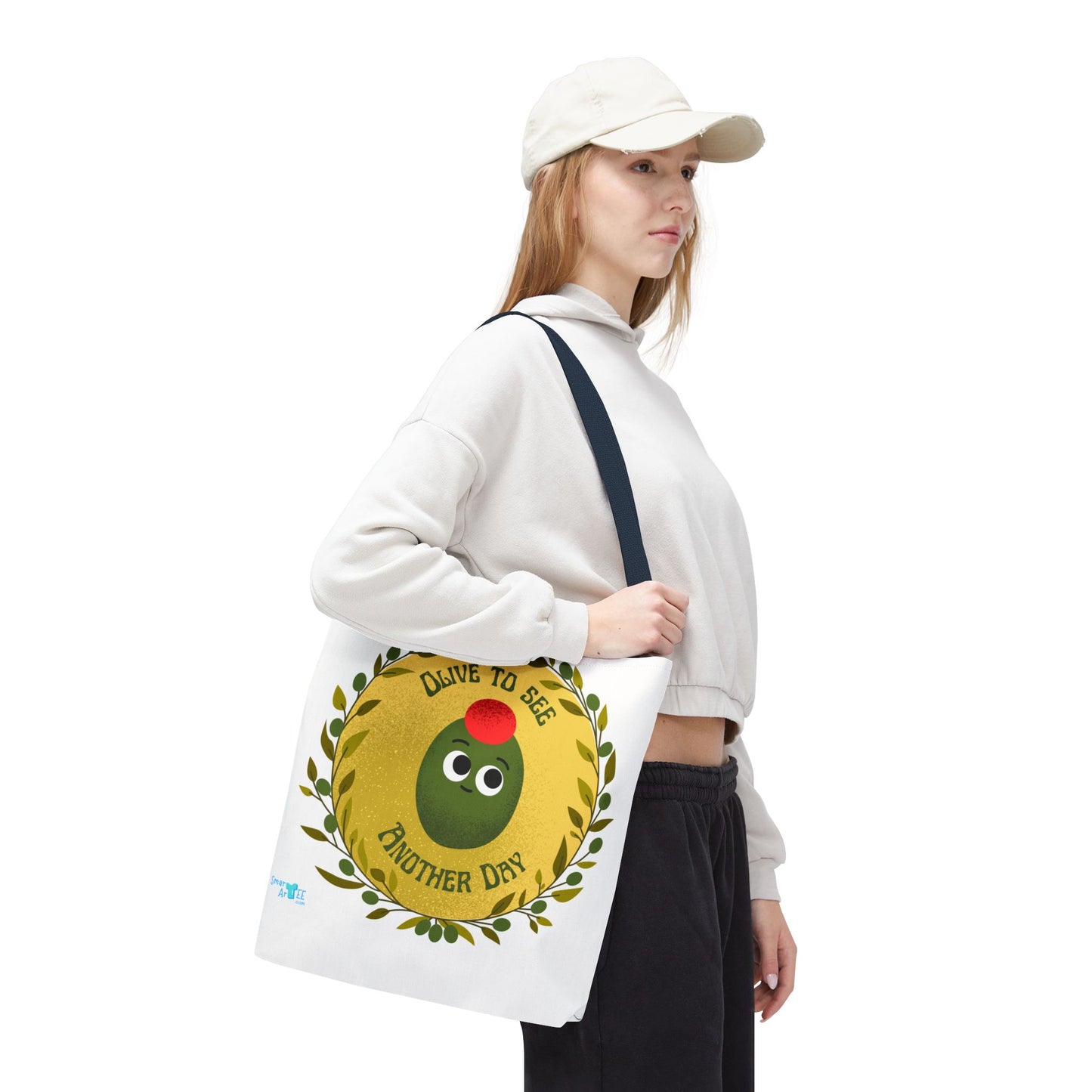 Olive to See Another Day Tote Bag | Fun Eco-Friendly Shopping Bag, Gift for Friends, Cute & Quirky, Everyday Carry, Summer Outing