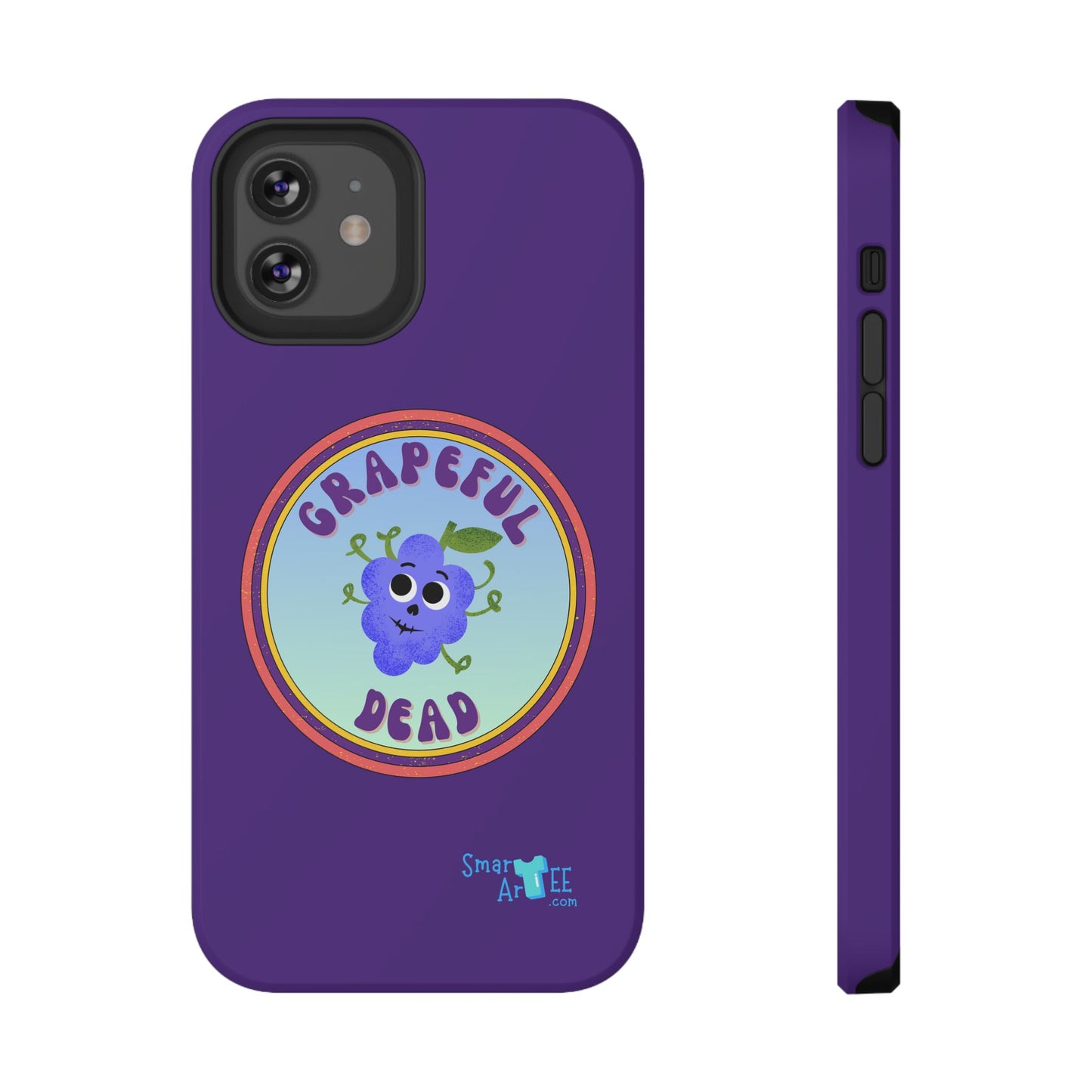 Whimsical Phone Case Featuring Grapeful Dead Design, Unique Protective Cover, Gift for Music Lovers, Fun Accessory for Festivals