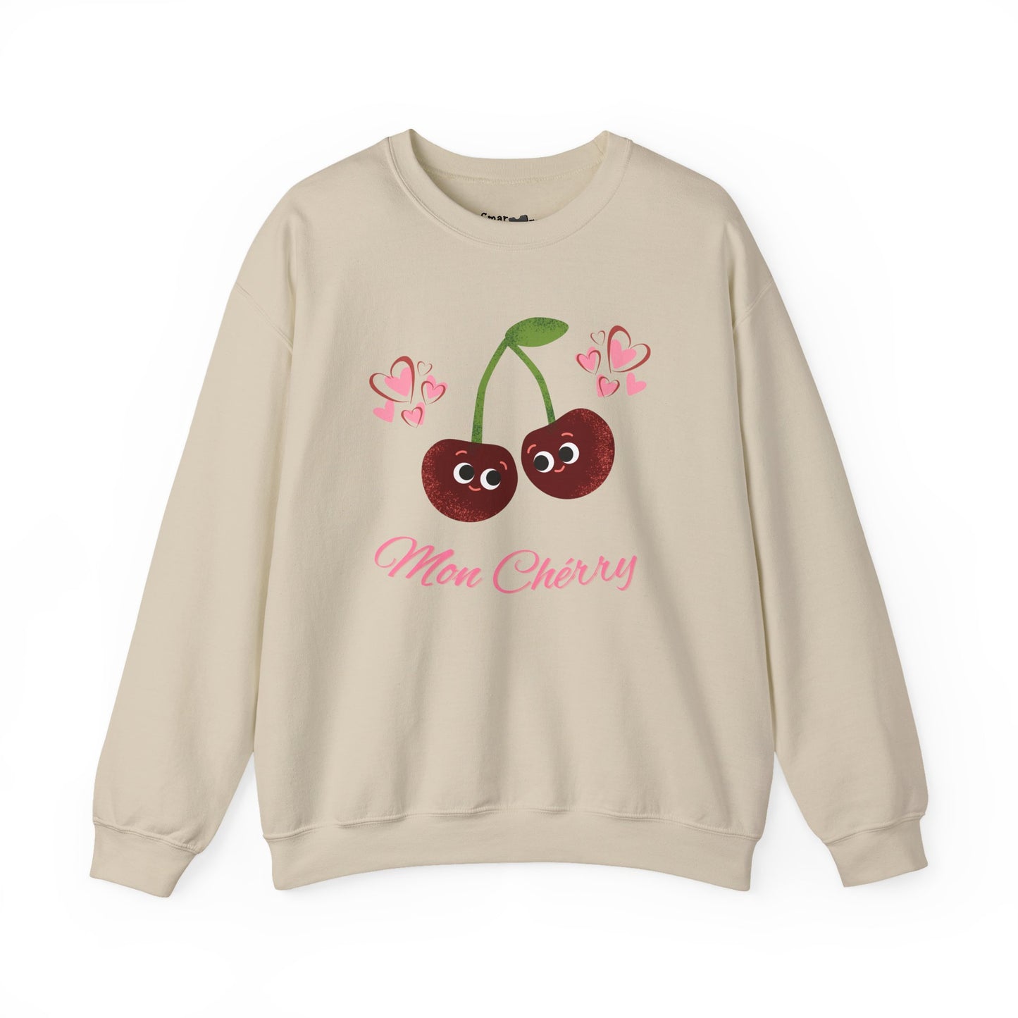 Mon Cherry Funny Fruit Pun Sweatshirt - Cozy Unisex Fashion, Relaxed Style for Everyday Wear, Great Gift Idea