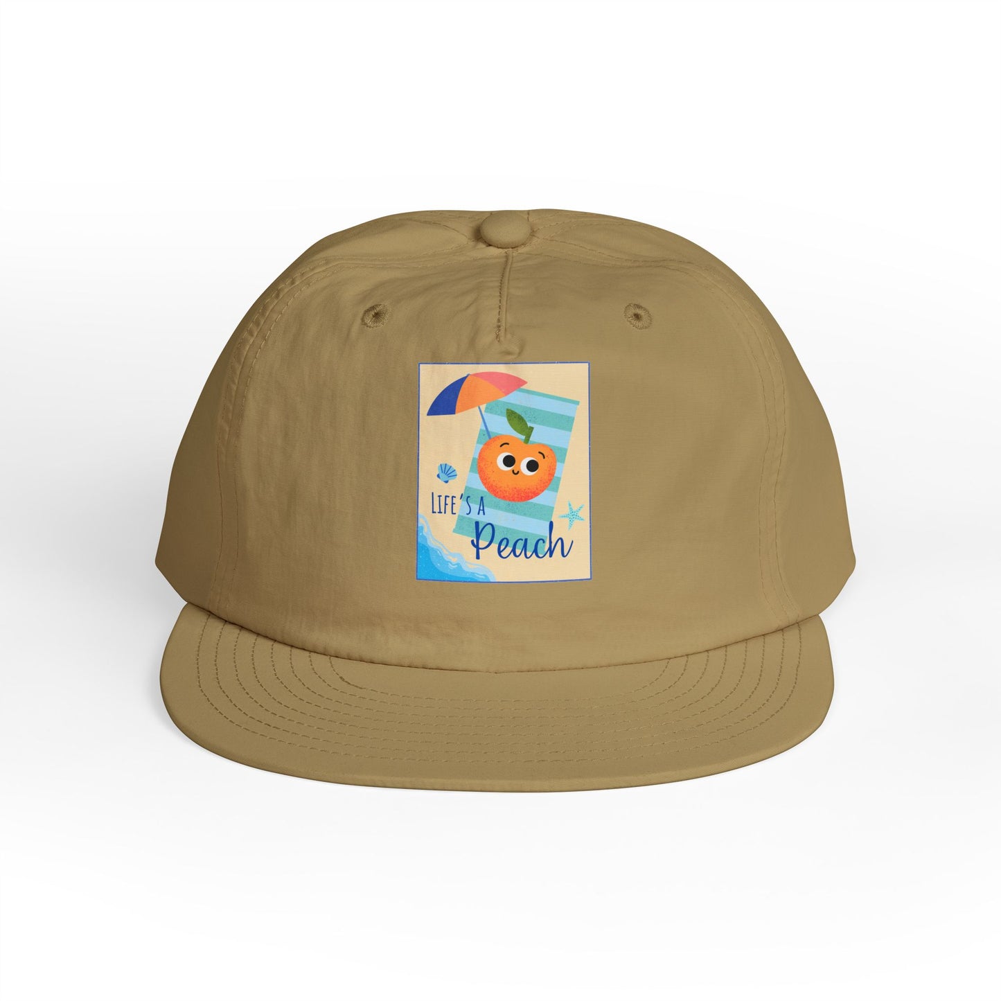 Life's a Beach Pun Surf Cap - Fun Beach Hat, Summer Accessory, Gift for Surfers, Cute Vacation Cap, Beach-Themed Apparel