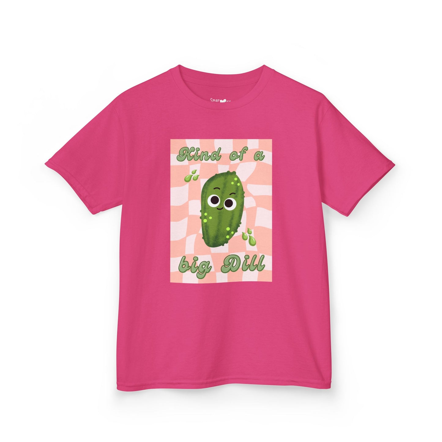 Kids' Funny Cucumber 'Kind of a Big Dill' Humor Shirt, Funny Vegetable Pun, Great Gift Idea