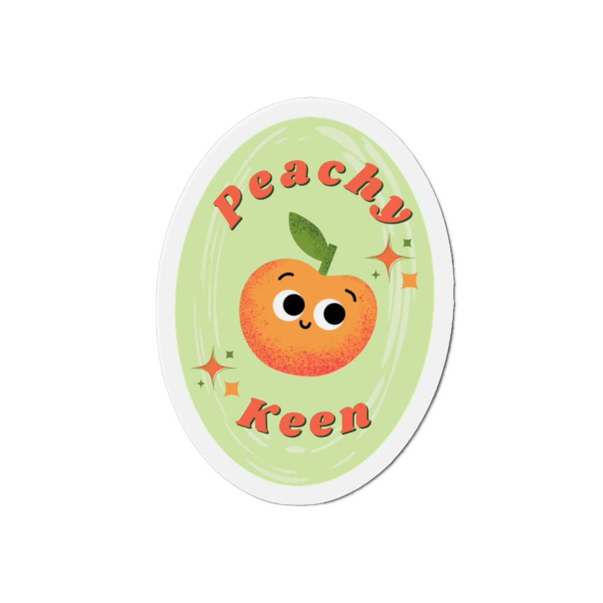 Peachy Keen Die-Cut Magnets – Cute Fruit Decorative Magnets for Home, Kitchen, Gifts, Refrigerator, Stickers